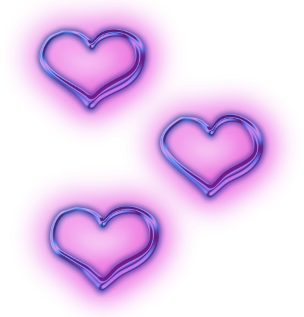 Corazón Neón Púrpura Tríptico Fondos de pantalla