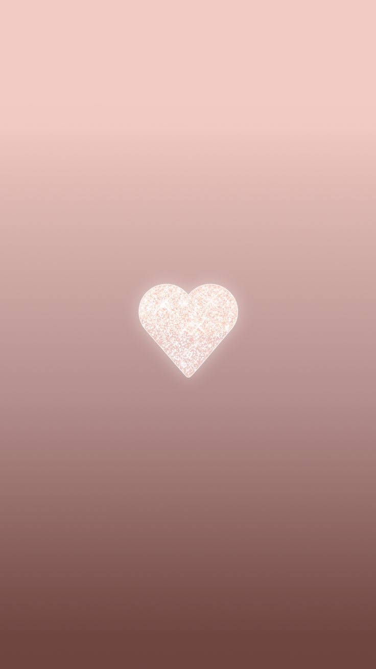Corazón Pálido Estético con Brillo Fondos de pantalla