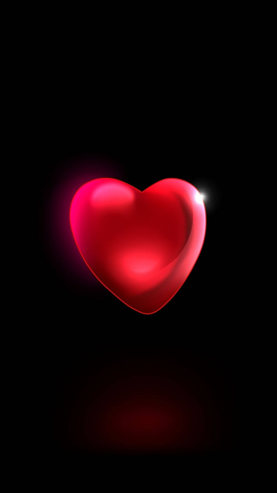 Corazón Rojo Brillante Estético Fondos de pantalla