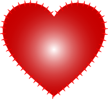 Corazón rojo brillante sobre fondo negro Fondos de pantalla