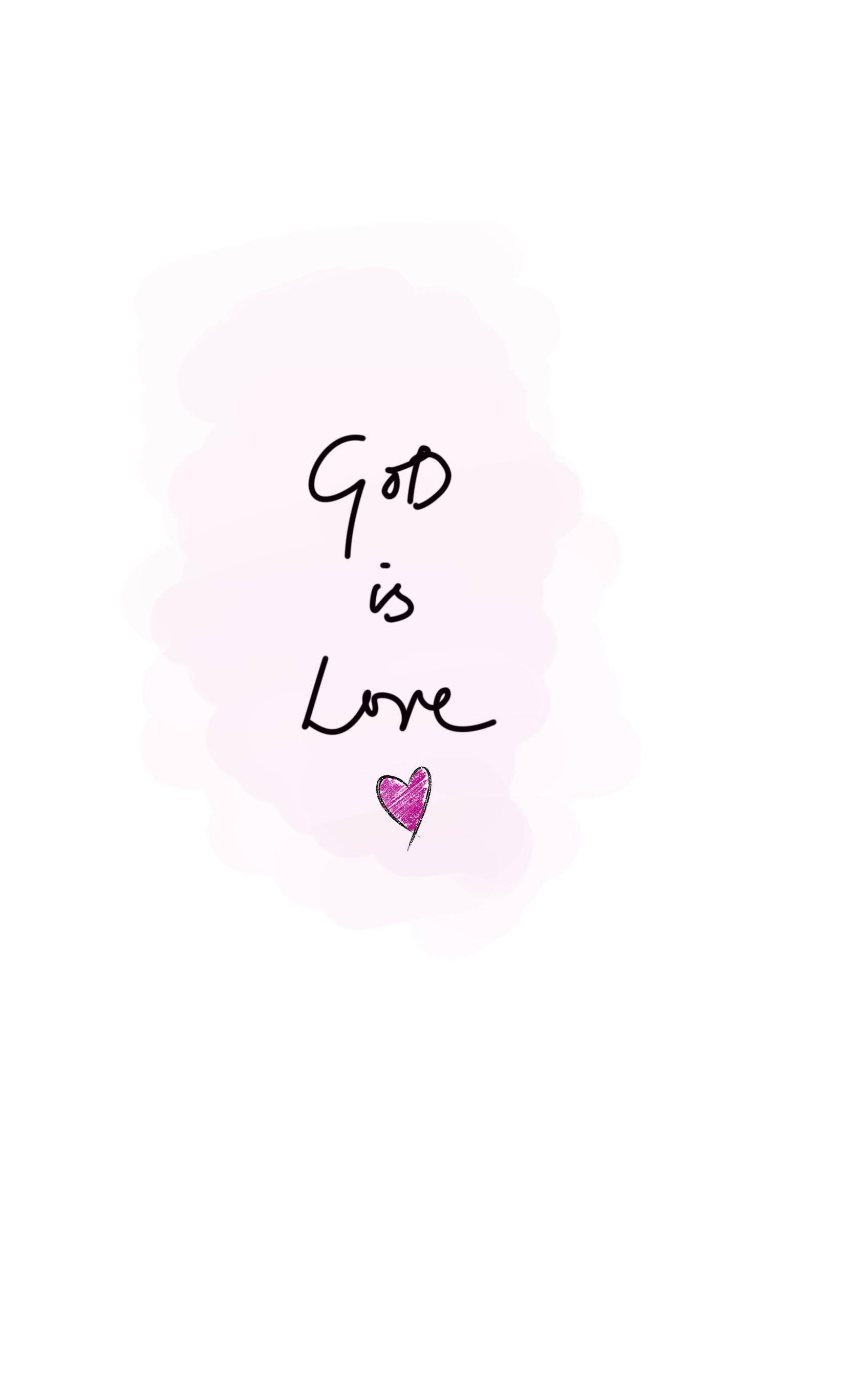 Corazón Rosa Amo a Jesús iPhone Fondos de pantalla