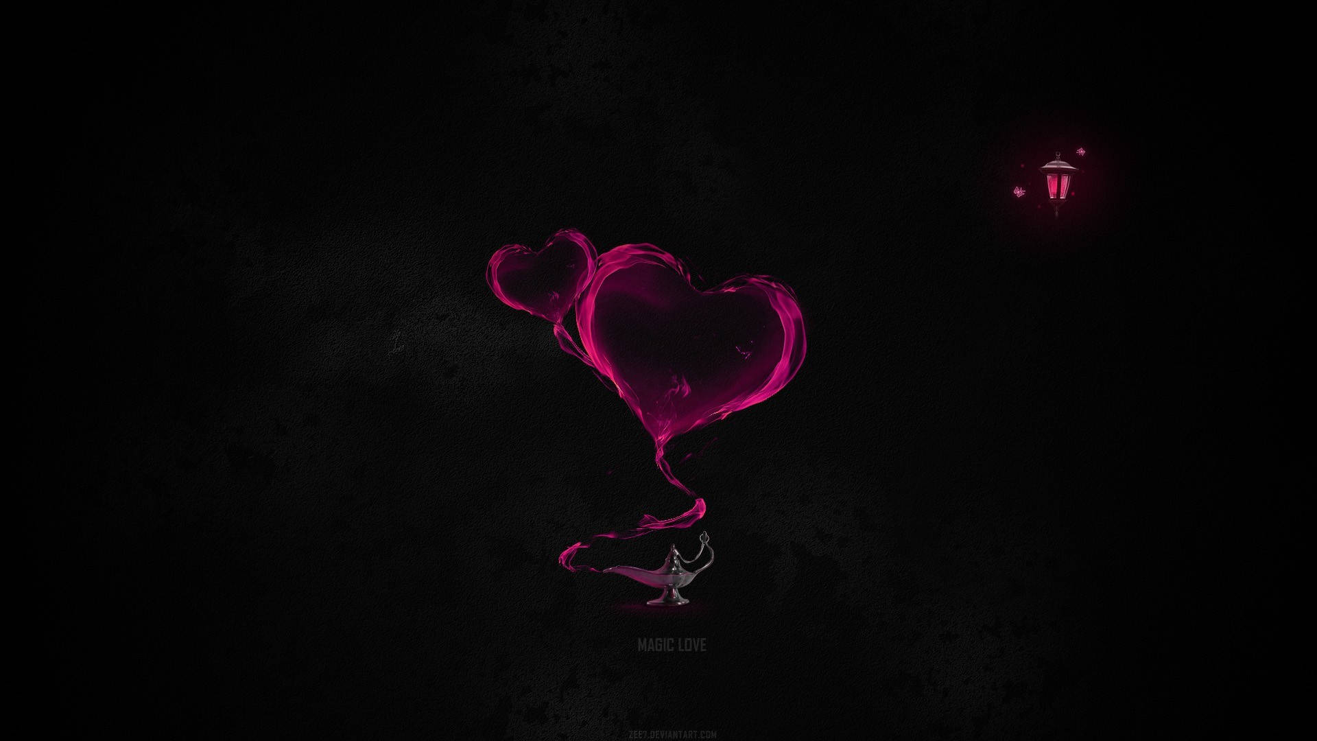 Corazón Rosa Negro Genial Fondos de pantalla