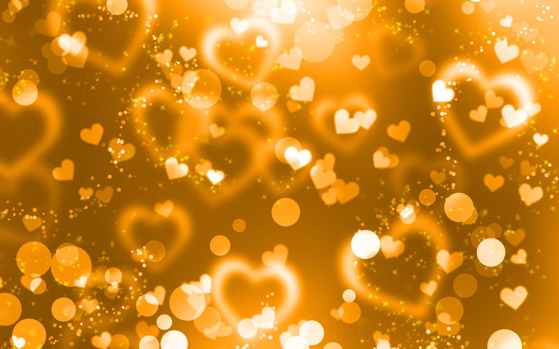 Corazón Translúcido Dorado Impresionante Fondos de pantalla