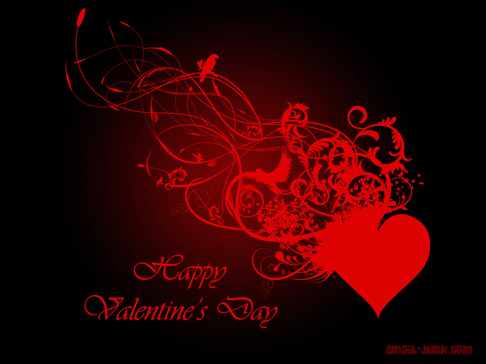 Corazón Tribal Rojo para el Día de San Valentín Fondos de pantalla
