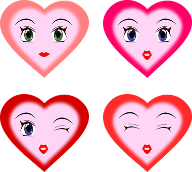 Corazones Animados Con Caras Fondos de pantalla