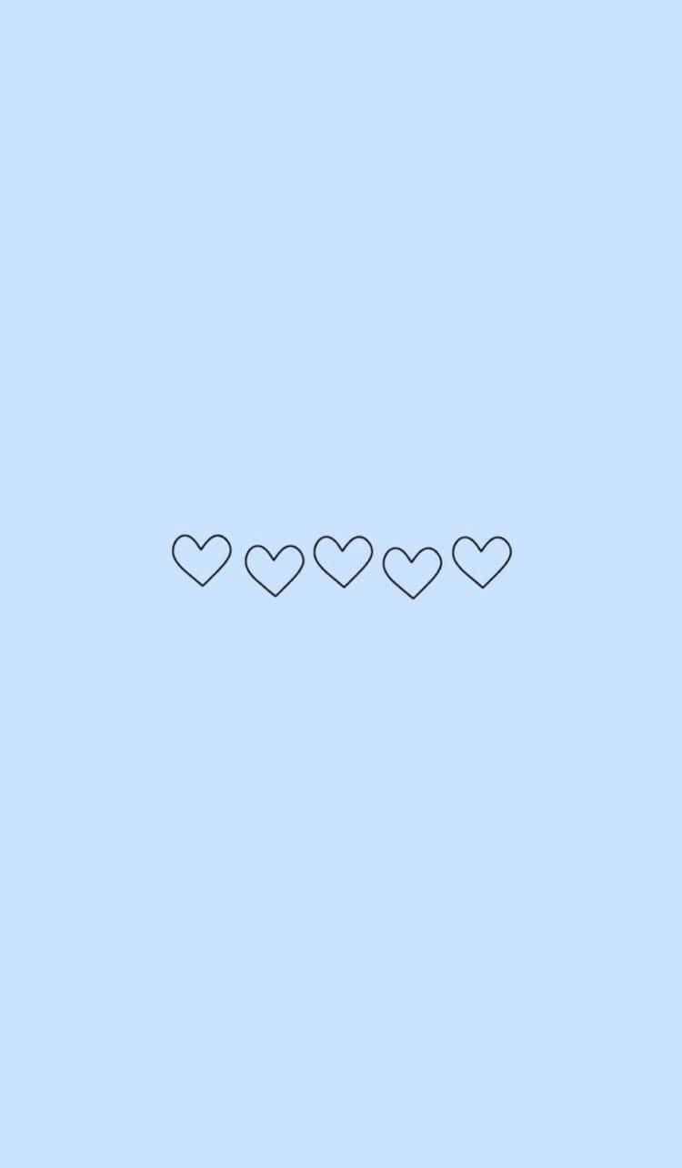 Corazones Azules Estética Vsco Linda Fondos de pantalla