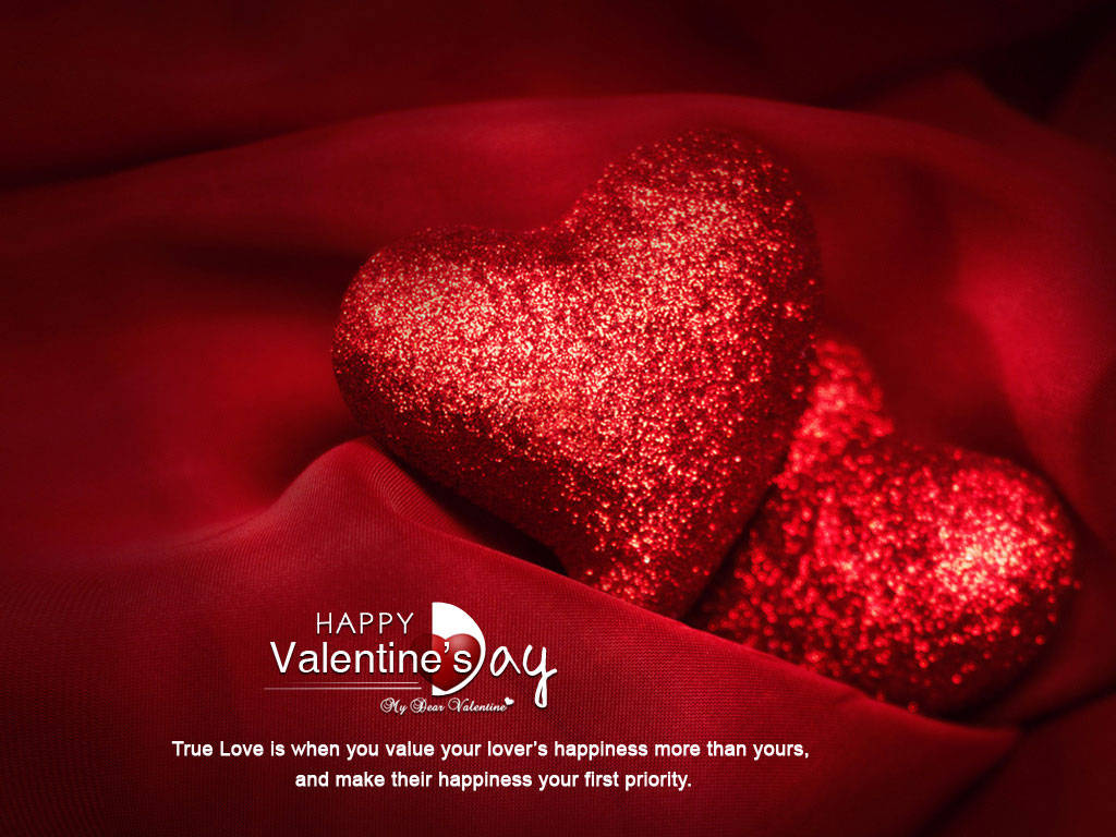 Corazones Brillantes de Amor para el Día de San Valentín Fondos de pantalla