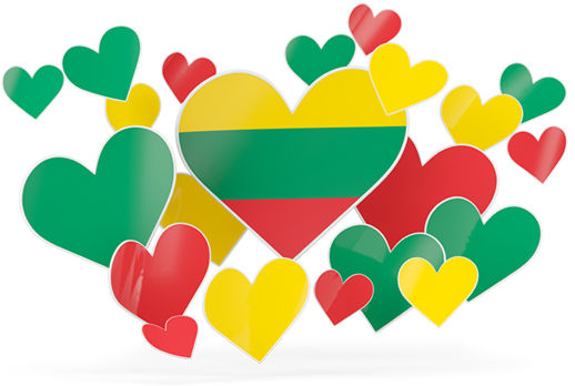 Corazones de Orgullo Lituano Fondos de pantalla