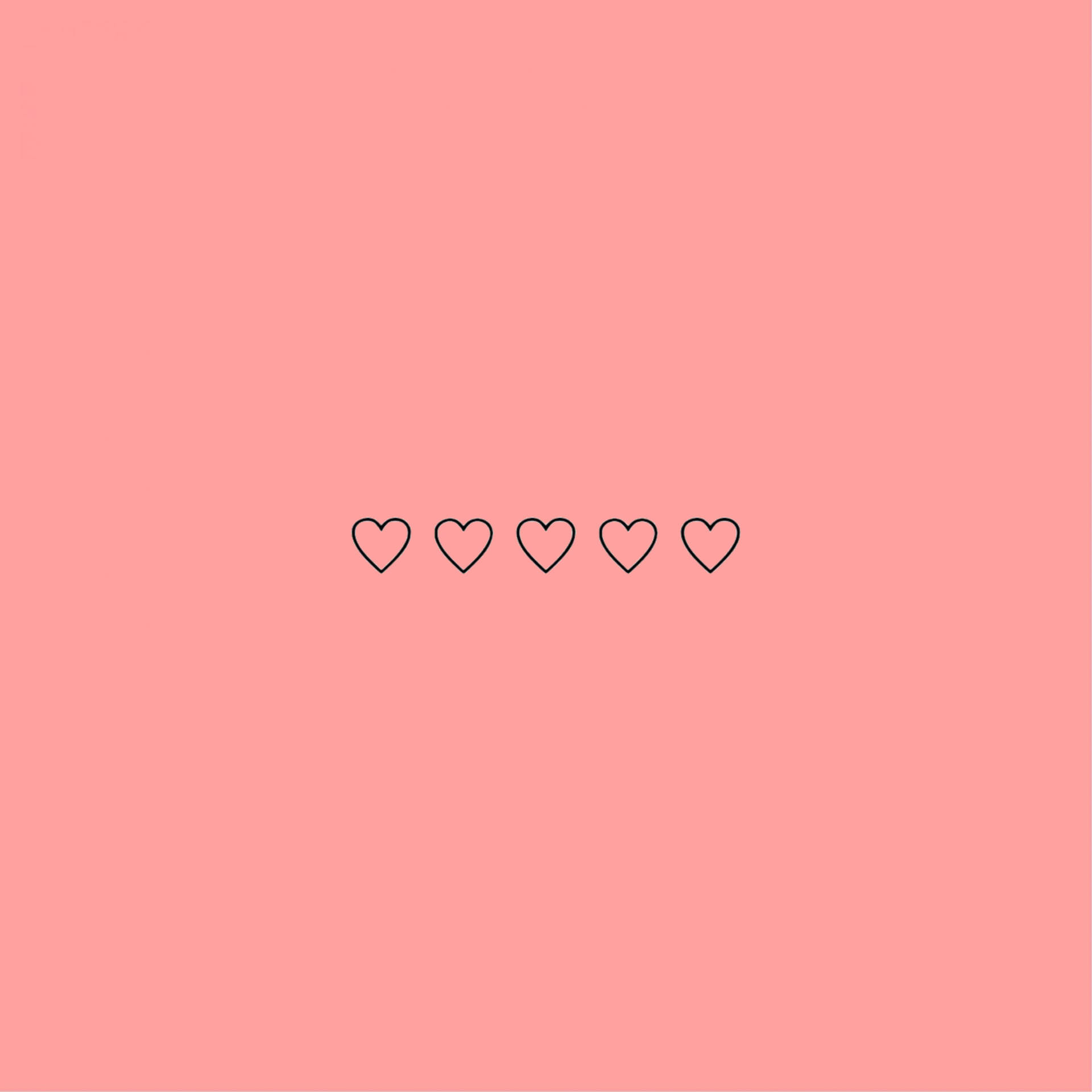 Fondo de pantalla de corazones estéticos para iPad