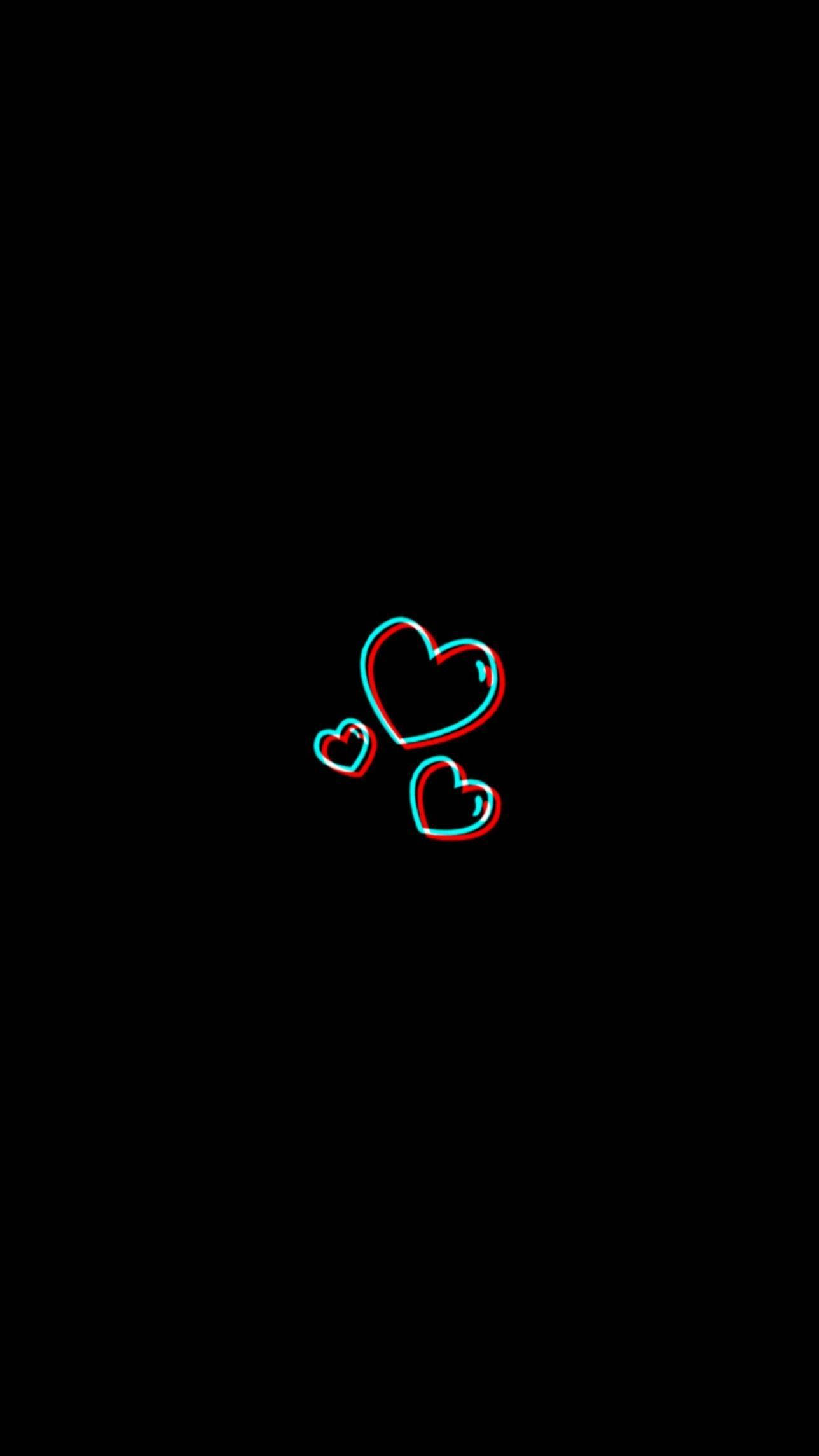 Corazones Minimalistas Negros Fondos de pantalla