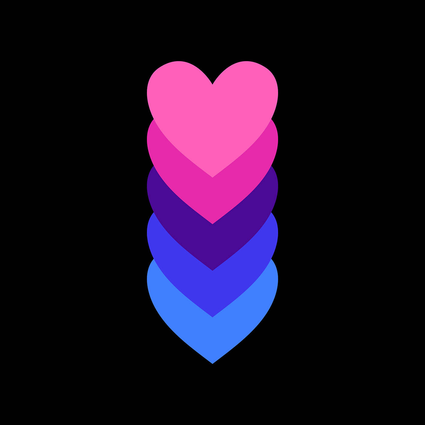 Corazones Omnissexuales en Colores Pastel Fondos de pantalla