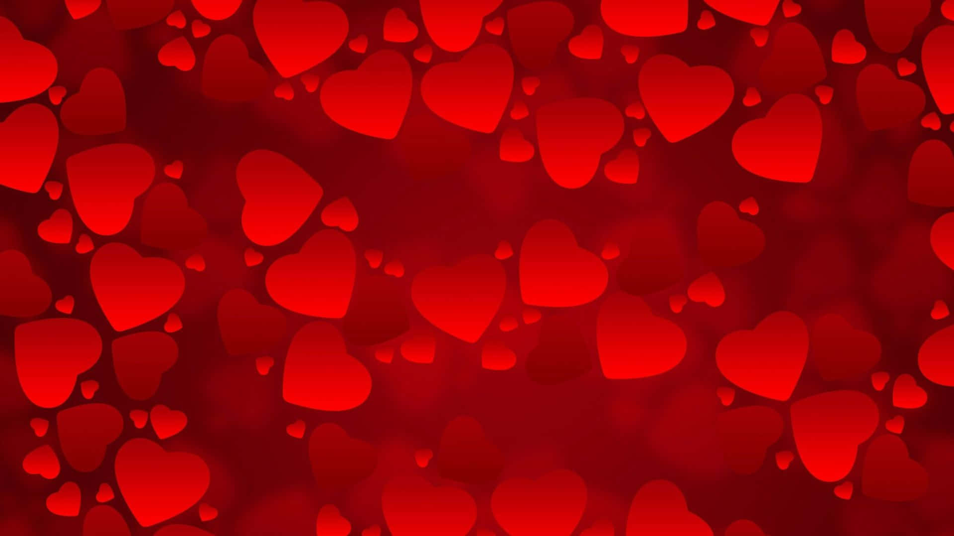corazones rojos sobre fondo rojo Fondos de pantalla