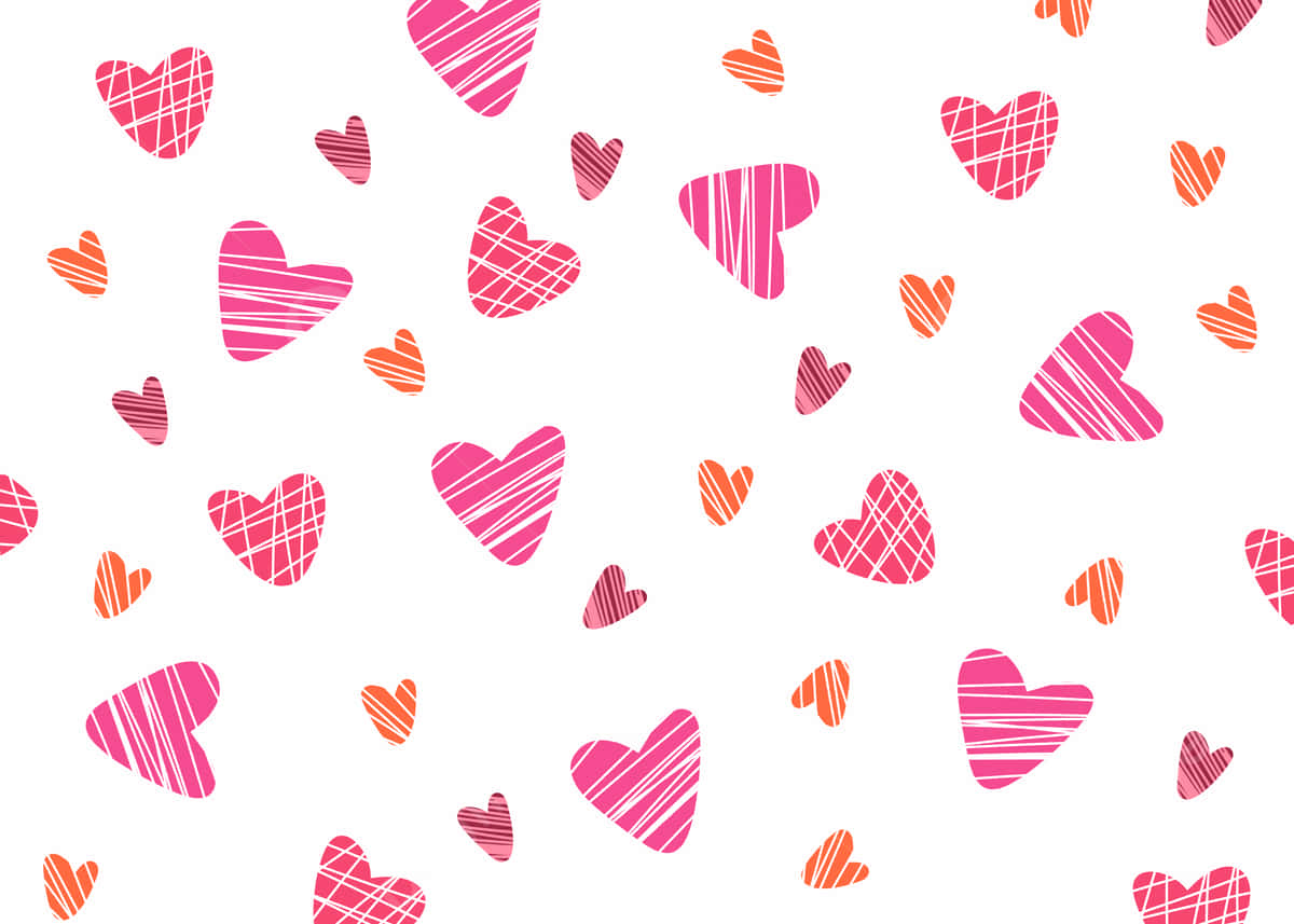 Corazones rojos y rosas lindos de San Valentín en arte digital Fondos de pantalla