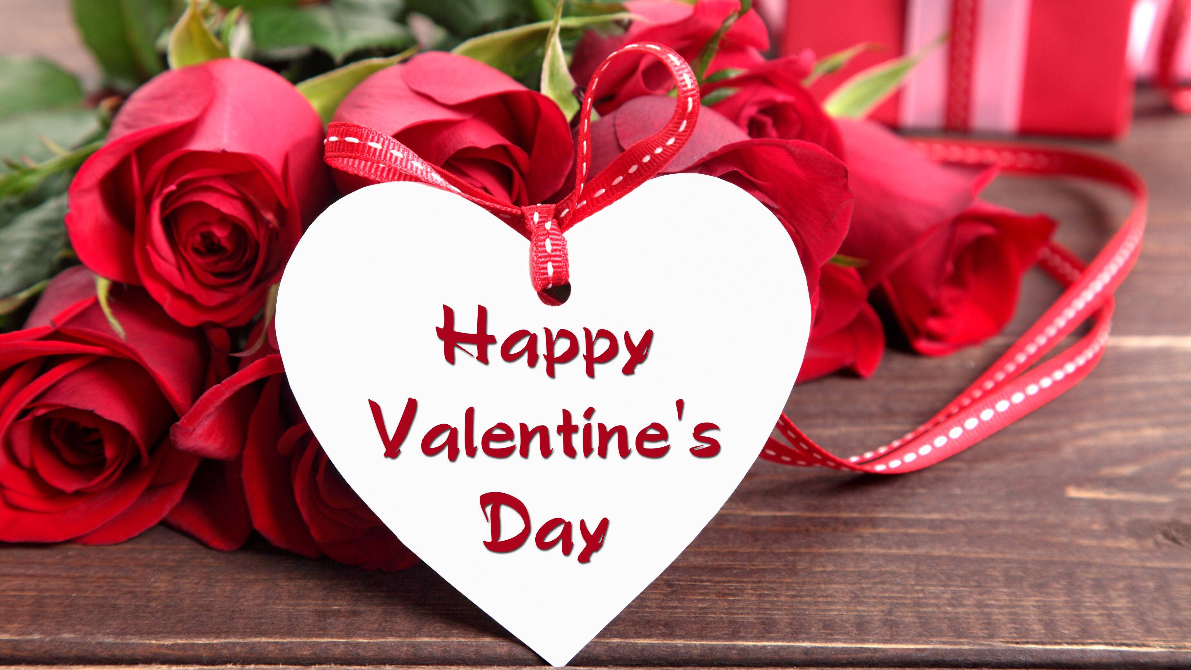 Corazones y Rosas Rojas para el Día de San Valentín Fondos de pantalla