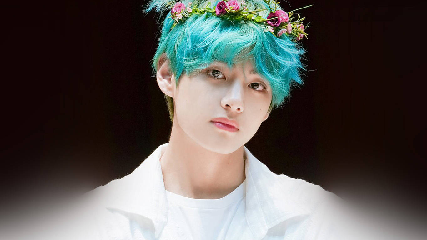 Corona de flores de V de BTS Fondos de pantalla