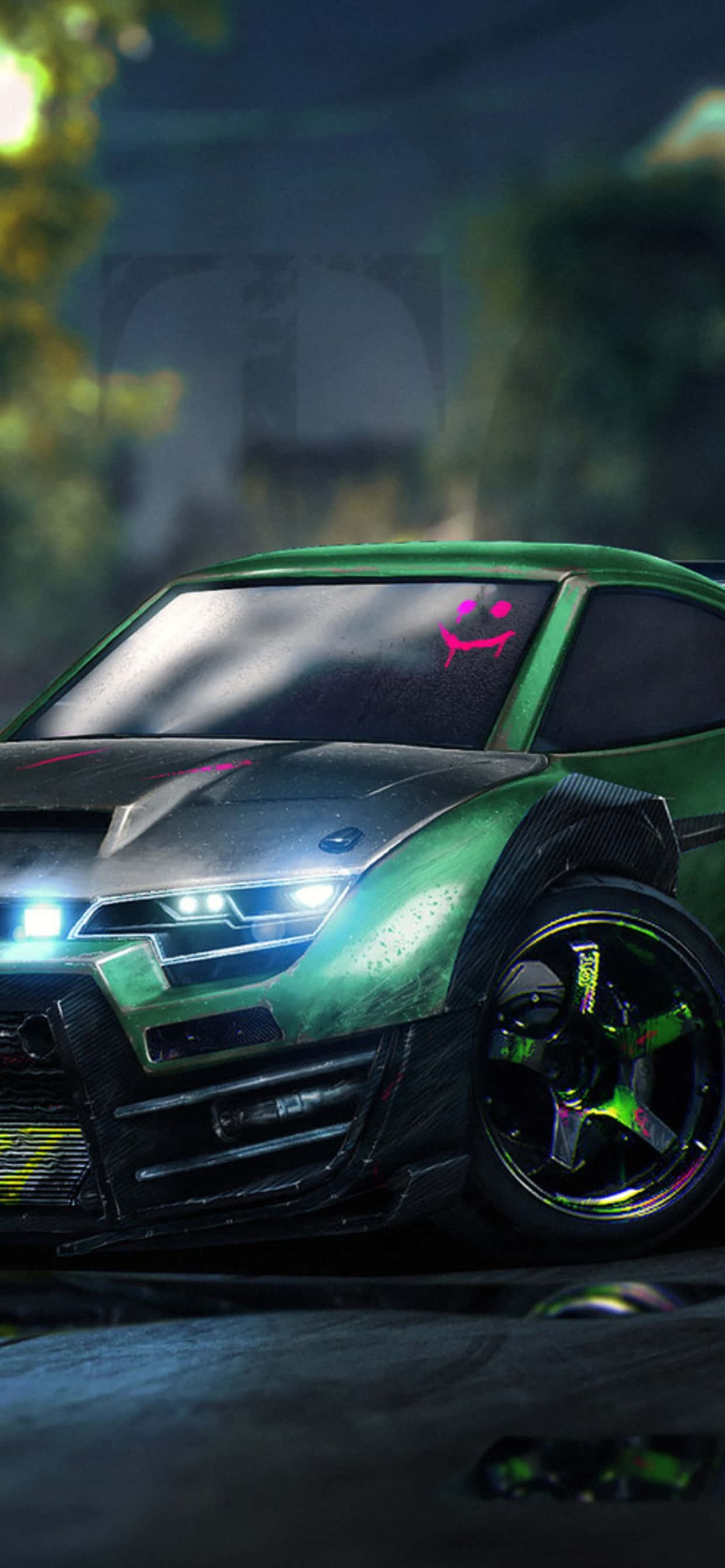 Corre a Toda Velocidad en una Nave Espacial Radical en iPhone XS Max Rocket League Fondos de pantalla