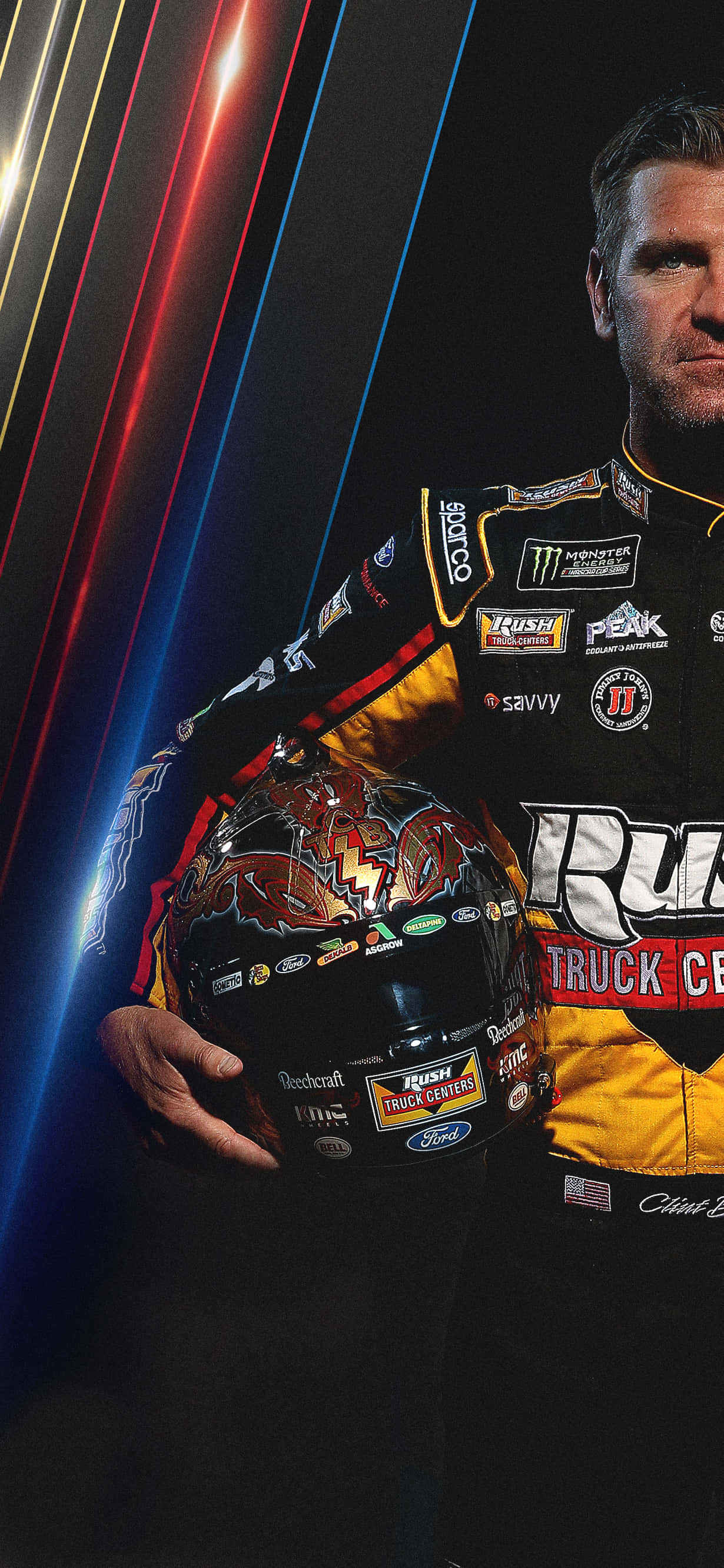 Corre hacia la victoria con tu iPhone temático de Nascar Fondos de pantalla