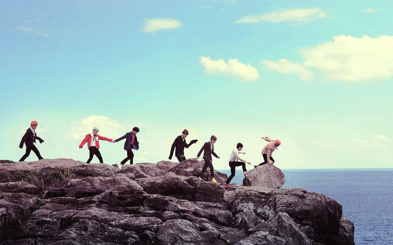 Costa Acantilada Estética de BTS Fondos de pantalla