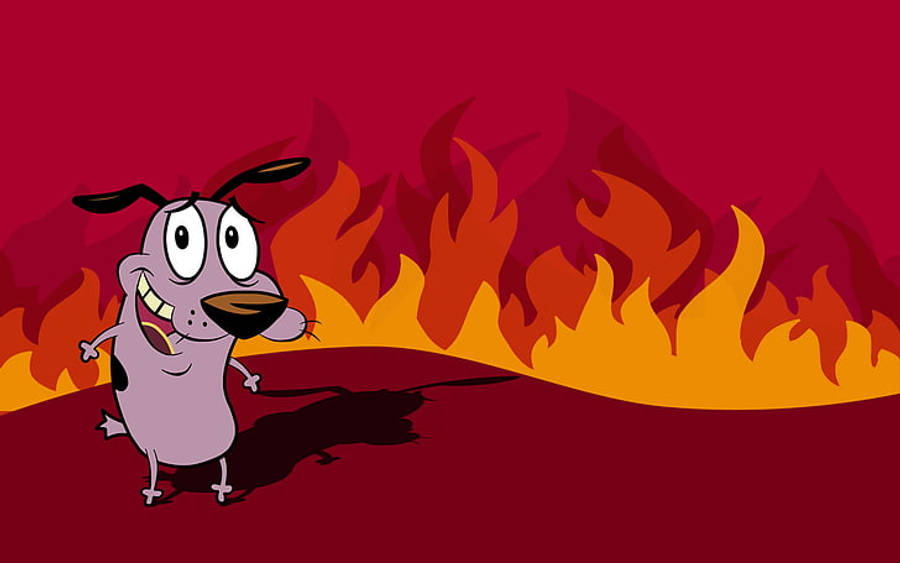 Courage el Perro Cobarde 4K Caricatura Fondos de pantalla
