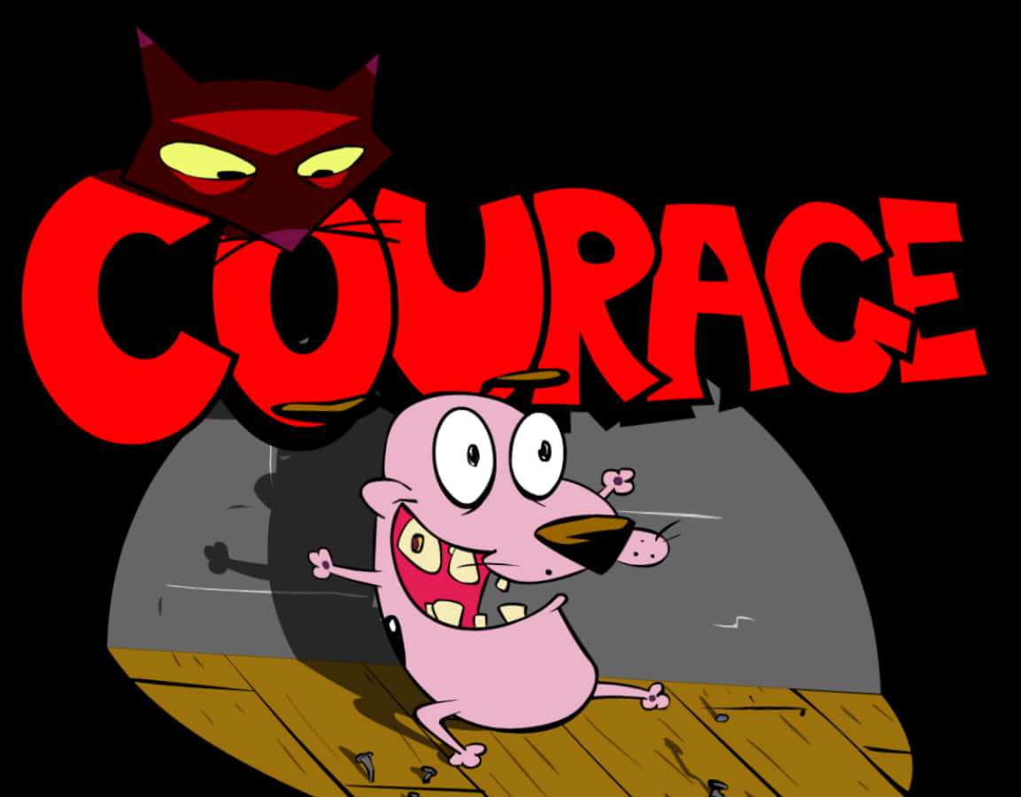 Courage el Perro Cobarde Bajo el Foco Fondos de pantalla