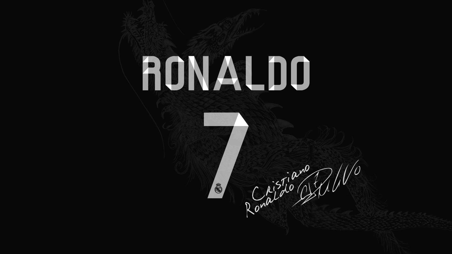 CR7 HD Apellido, Número y Firma Fondos de pantalla