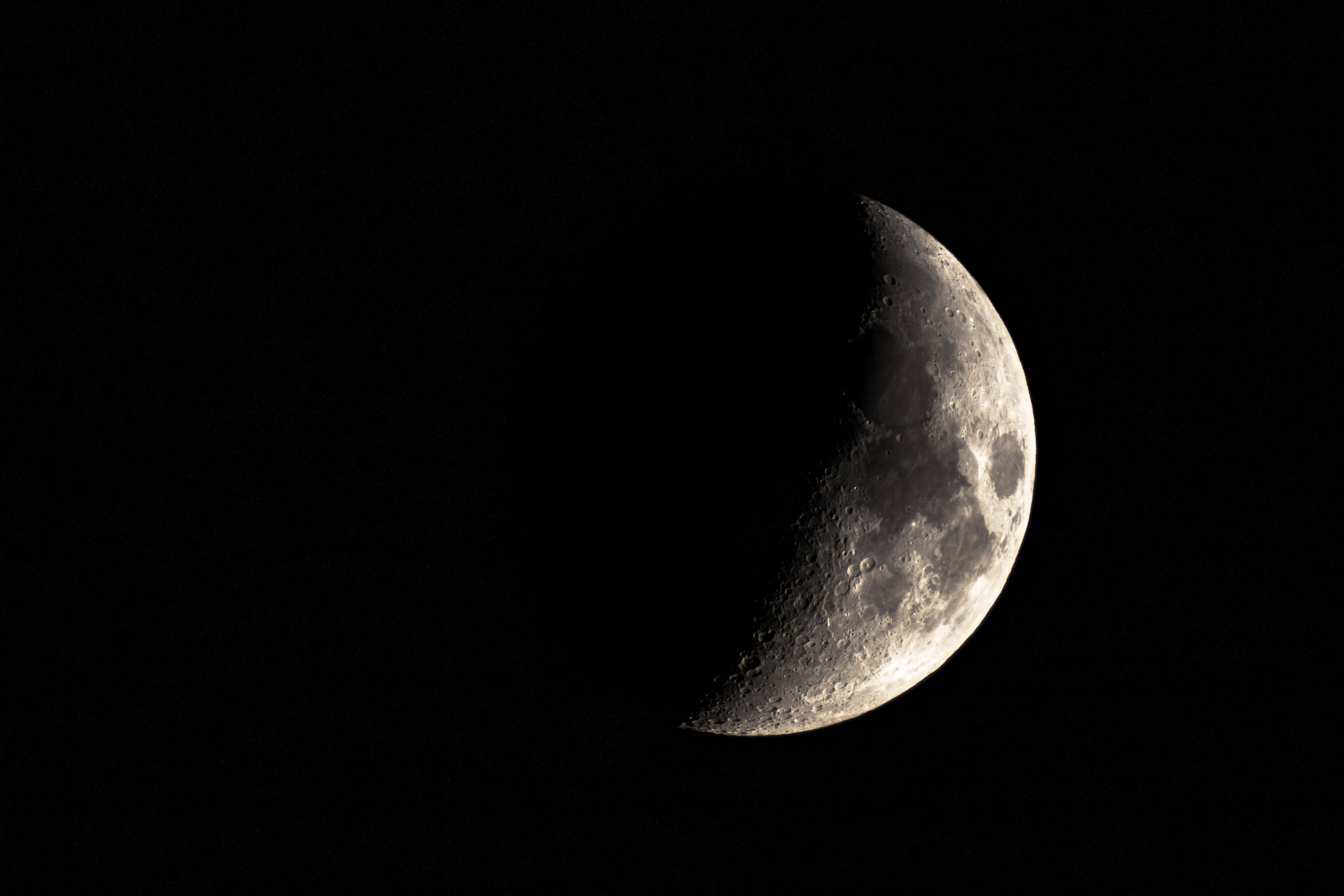 Cráter de la Luna Creciente Estética Fondos de pantalla