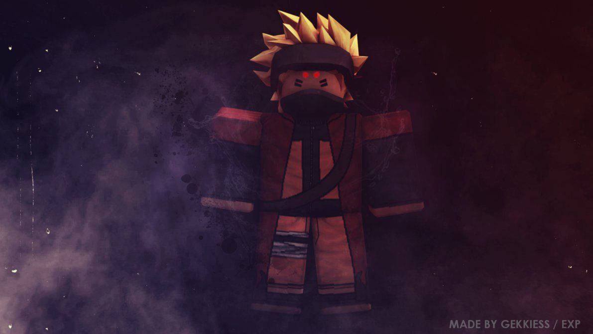 Increíble fondo de pantalla del avatar Naruto en el juego Roblox. — Roblox Fondos de pantalla