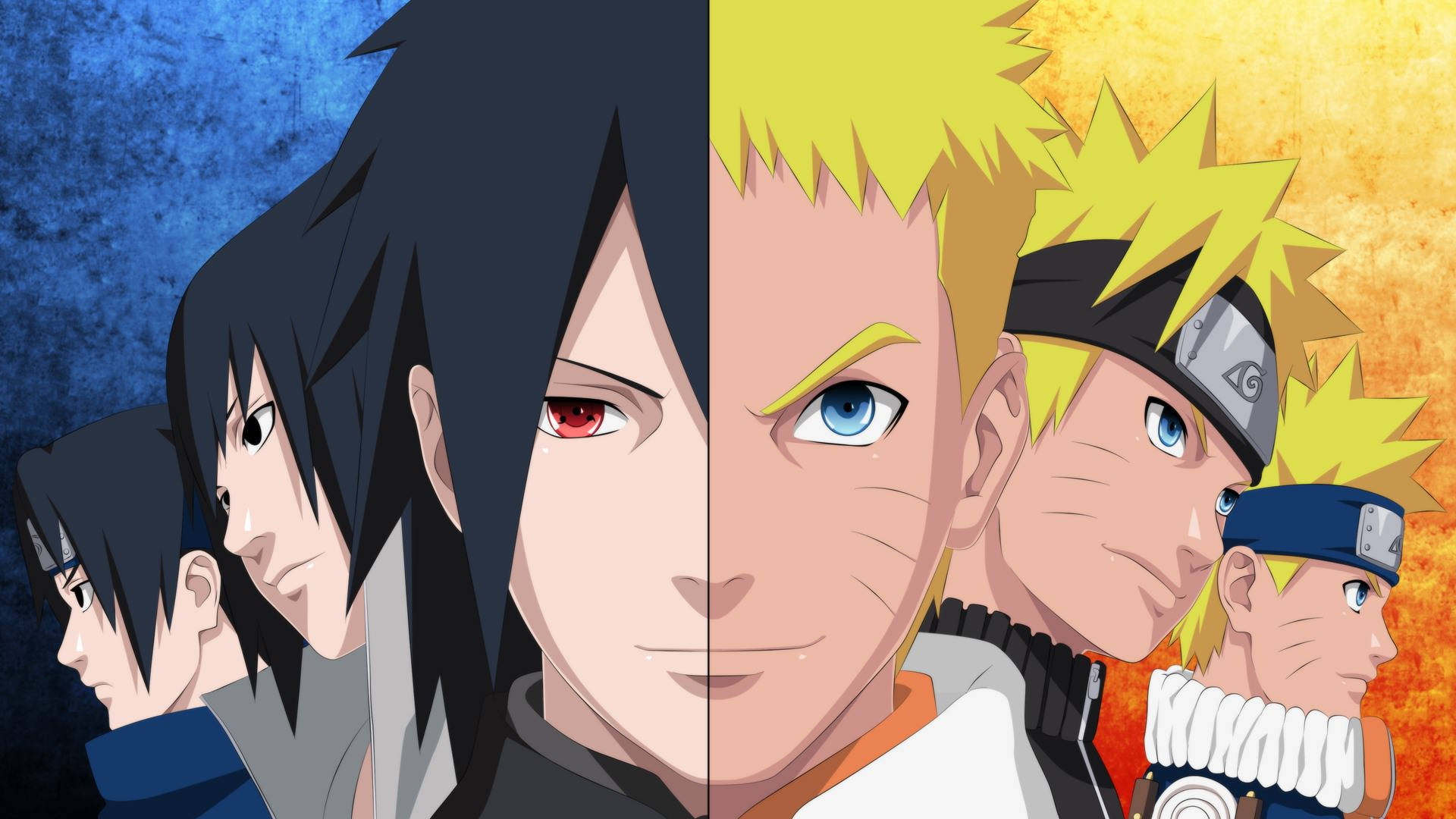 Crecimiento de Naruto y Sasuke Fondos de pantalla