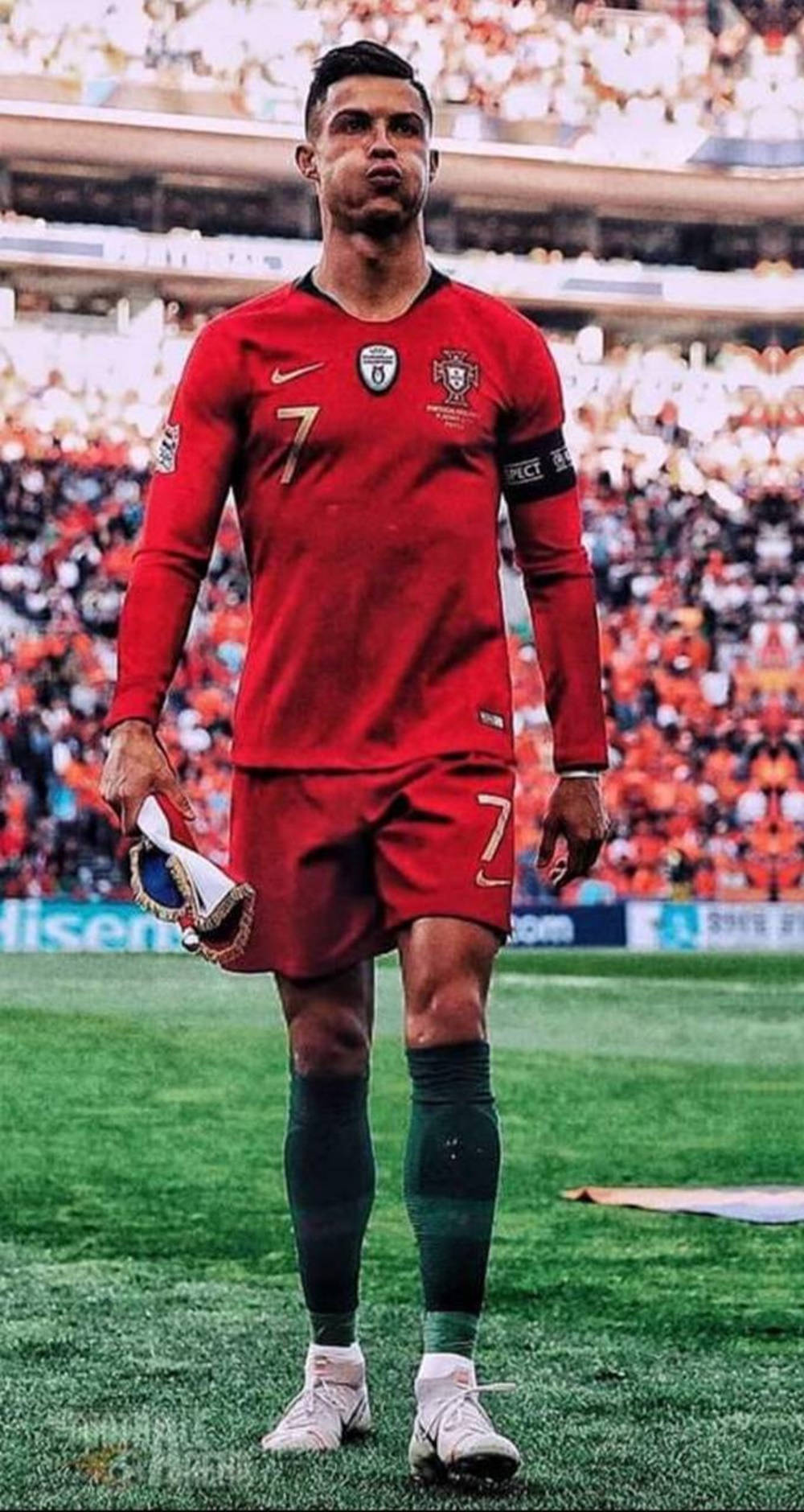 Cristiano Ronaldo Genial Capitán de la Selección de Portugal Fondos de pantalla