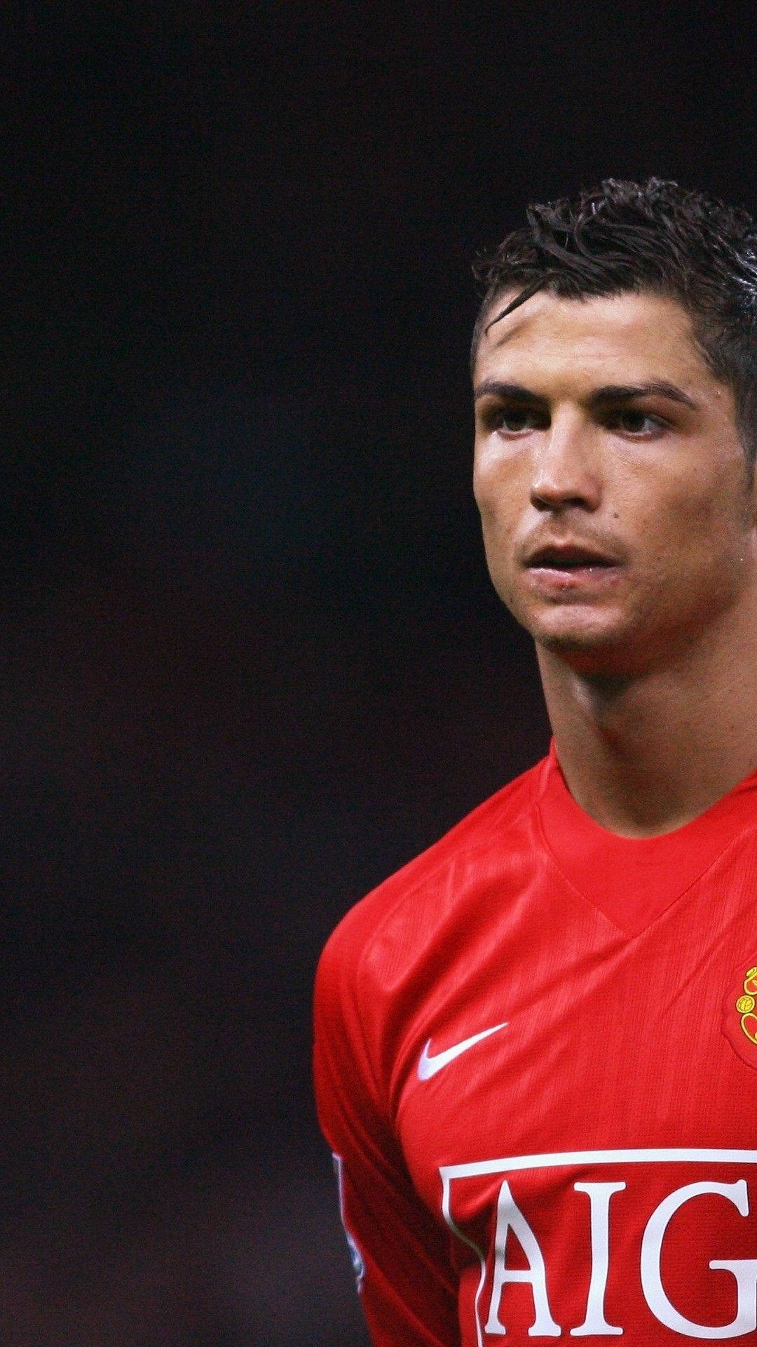 Cristiano Ronaldo con Jersey Rojo para iPhone Fondos de pantalla