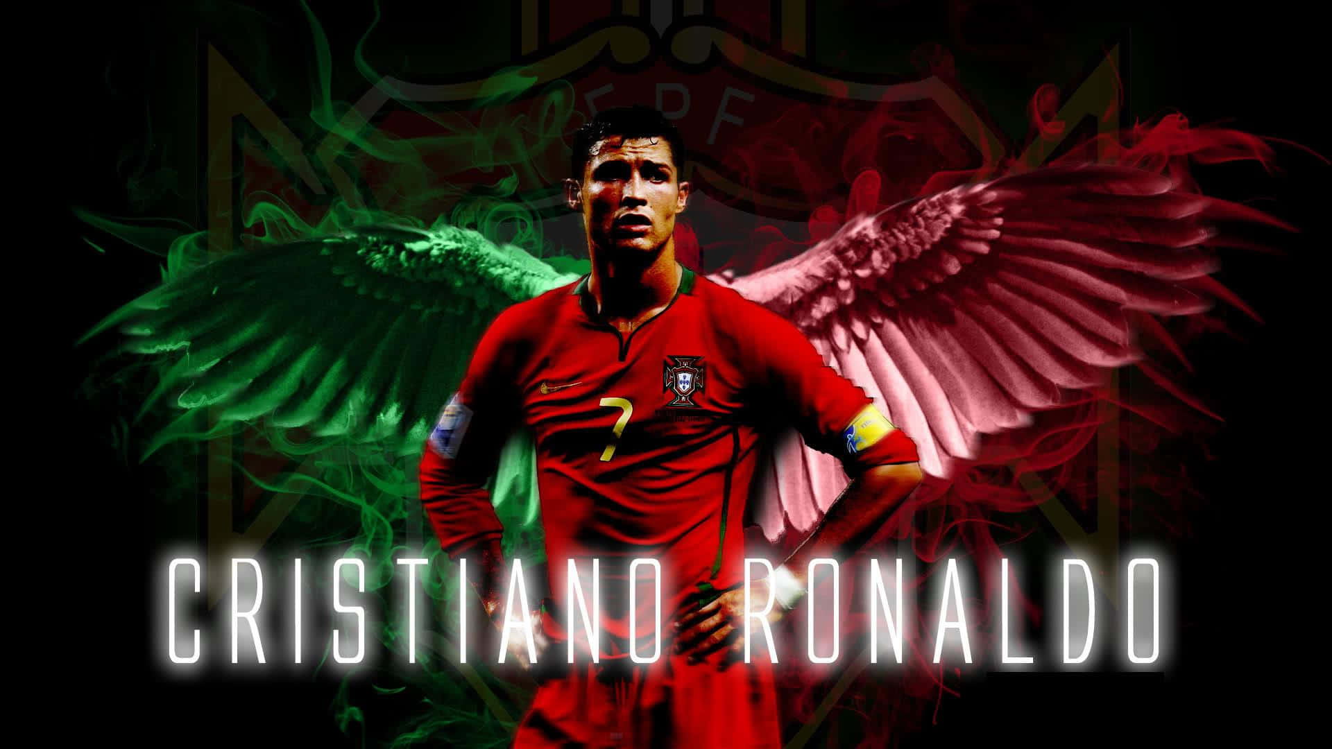 Cristiano Ronaldo en acción en el campo de fútbol Fondos de pantalla