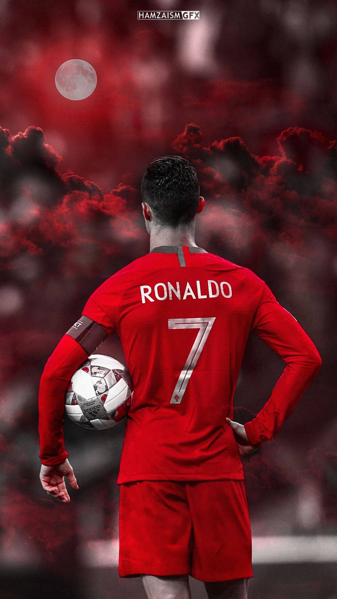 Cristiano Ronaldo Portugués Estética Roja Genial