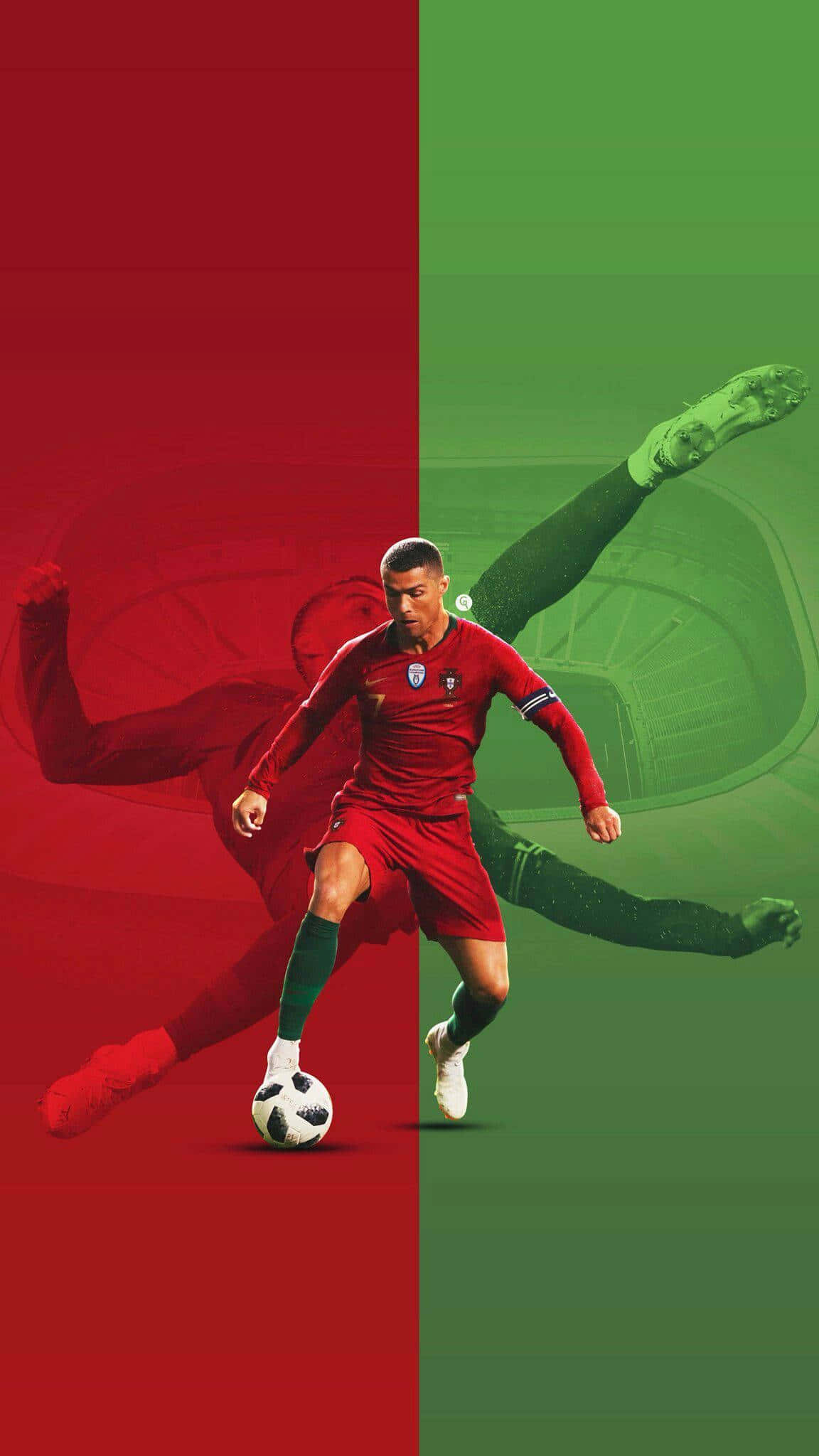 Cristiano Ronaldo en Acción Fondos de pantalla