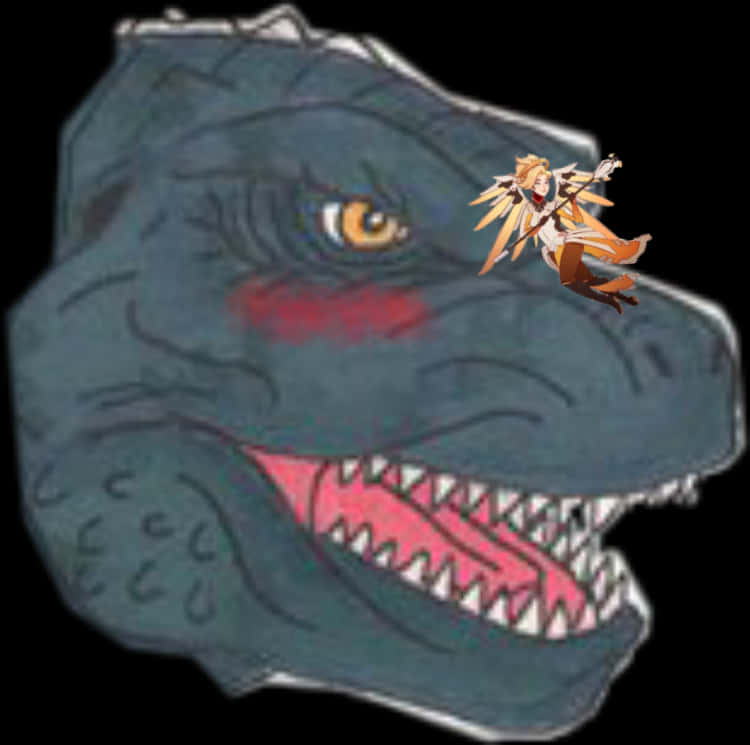 Crossover animado de Godzilla y personajes Fondos de pantalla