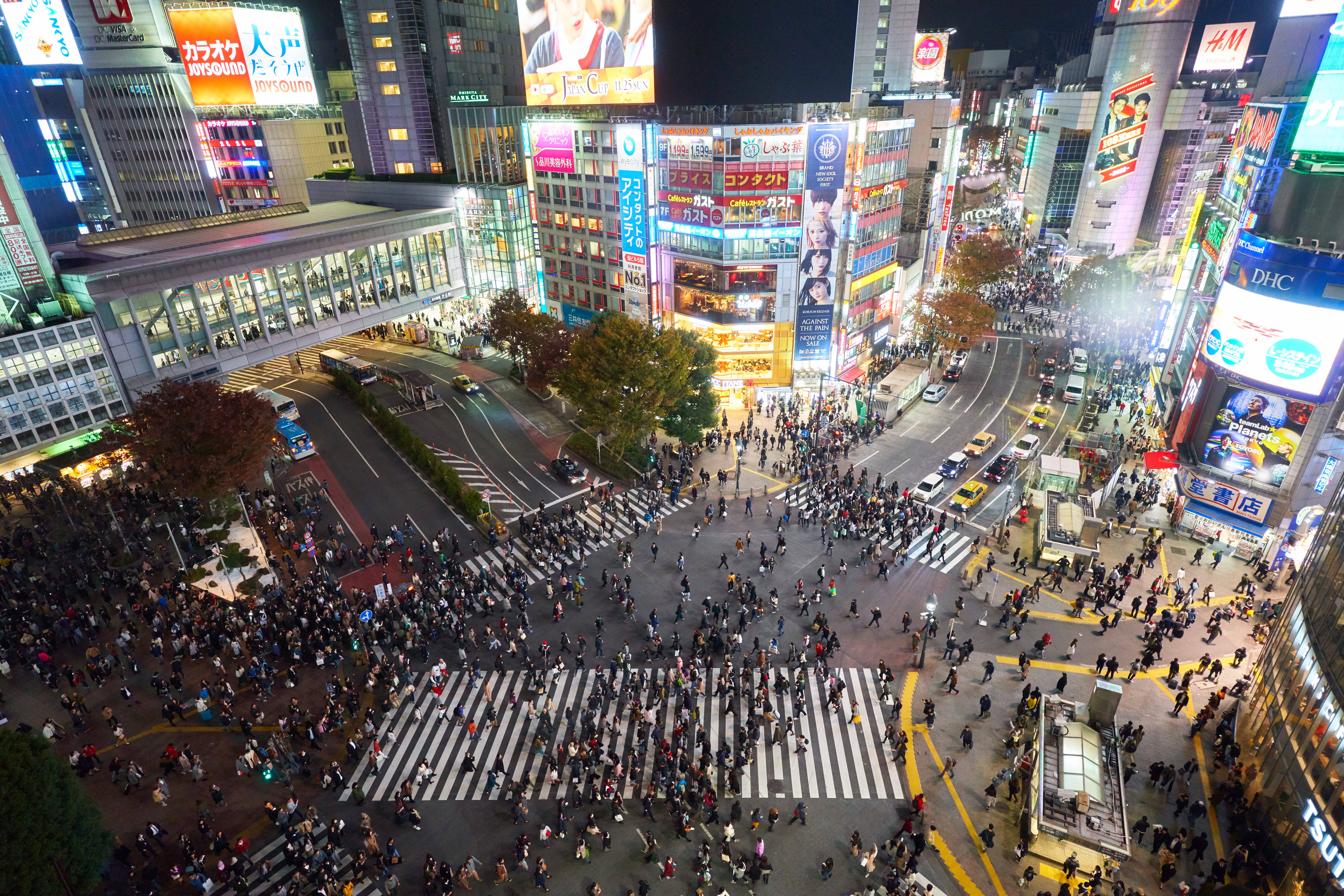 Cruce de Shibuya Japón 4K Fondos de pantalla