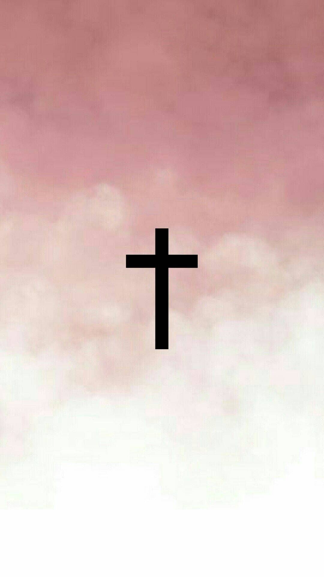 Cruz femenina y linda en tonos degradados de beige Fondos de pantalla