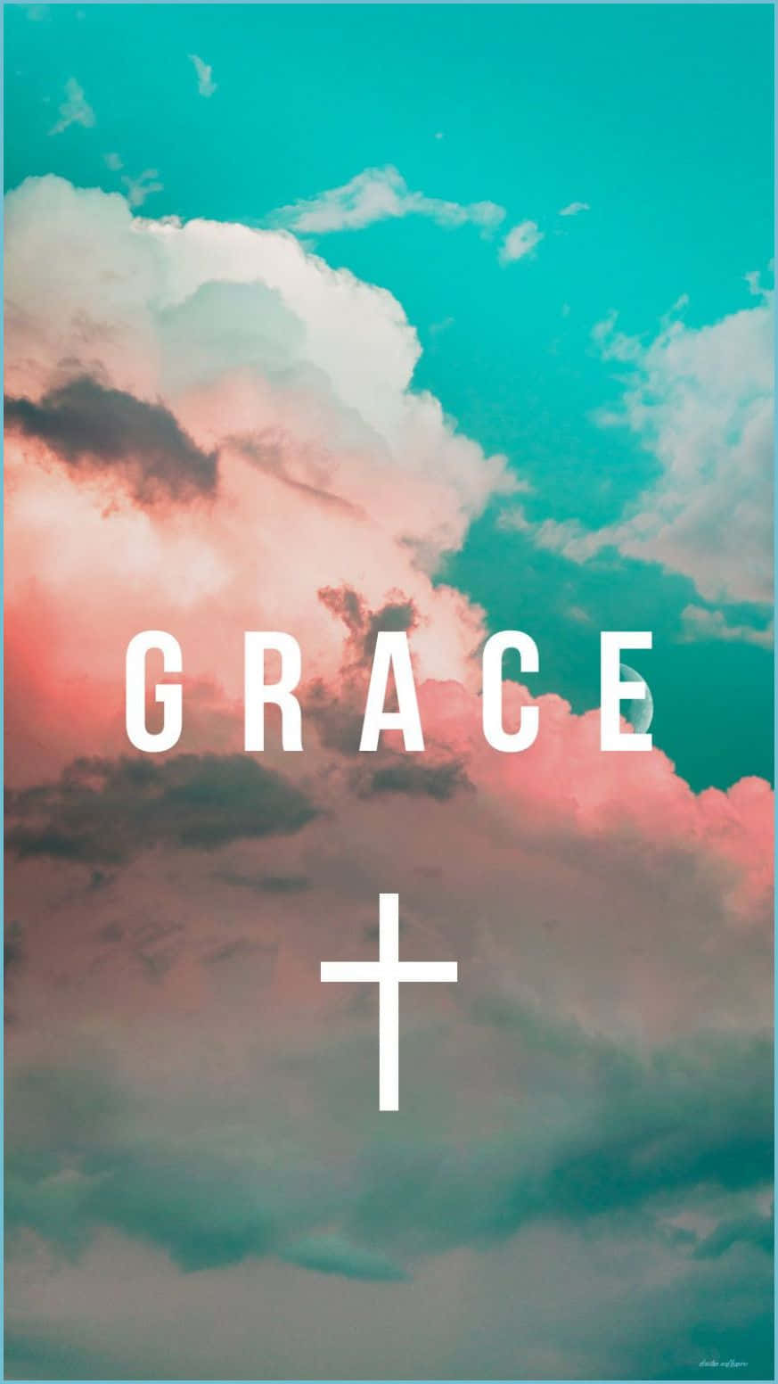 Cruz Linda y Gracia en Cielos Nublados Fondos de pantalla