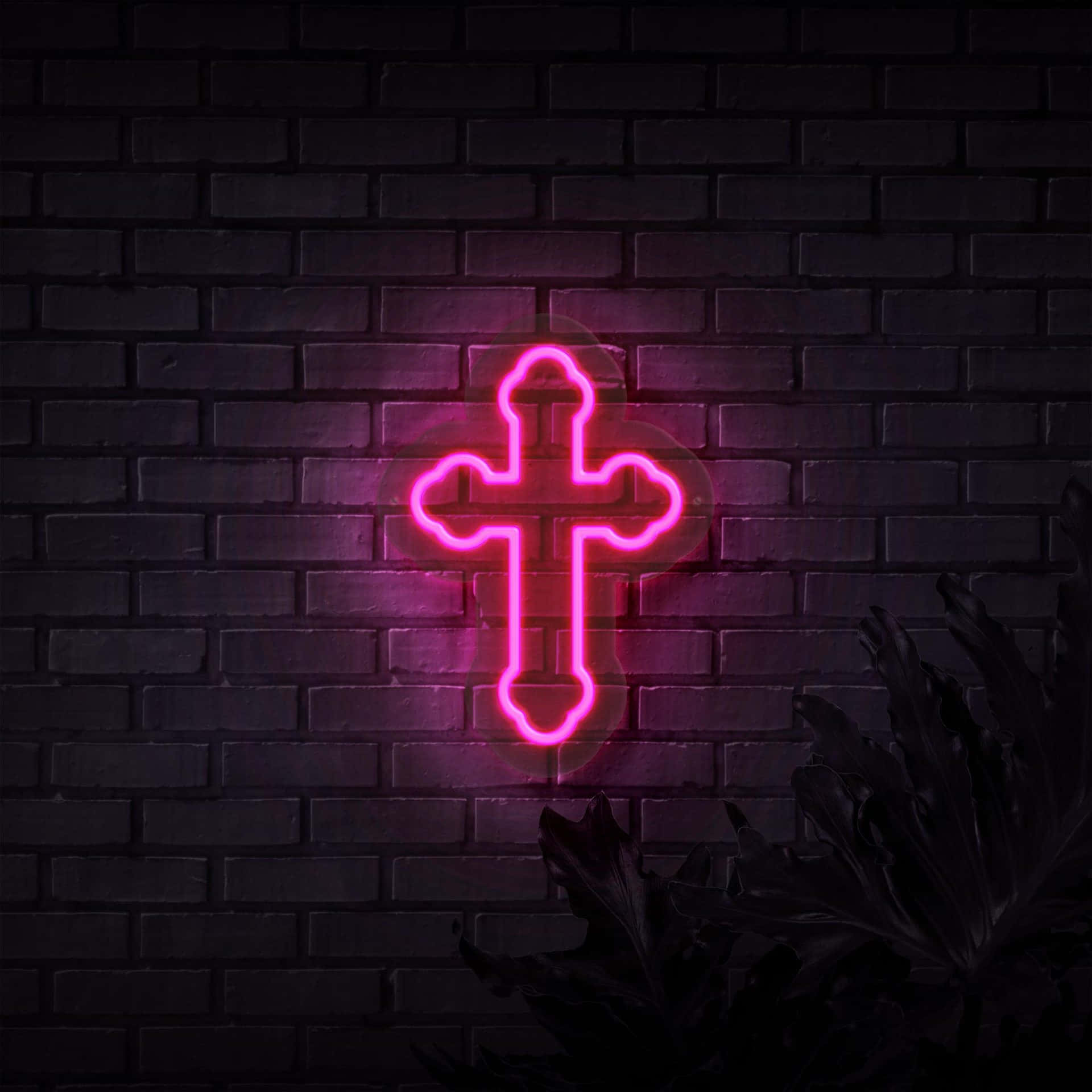 Cruz Neón Rosa Neón Fondos de pantalla