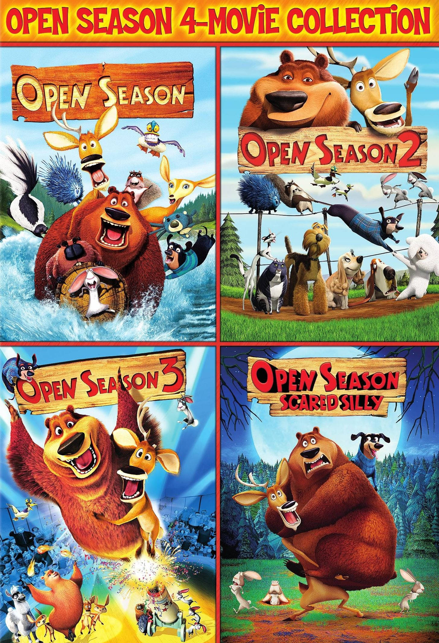 Cuatro pósters de la película Open Season Fondos de pantalla