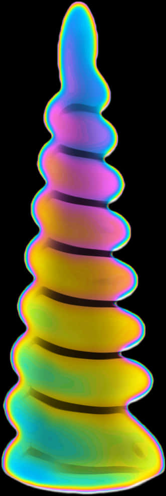 Cuerno de Unicornio Abstracto y Colorido Fondos de pantalla