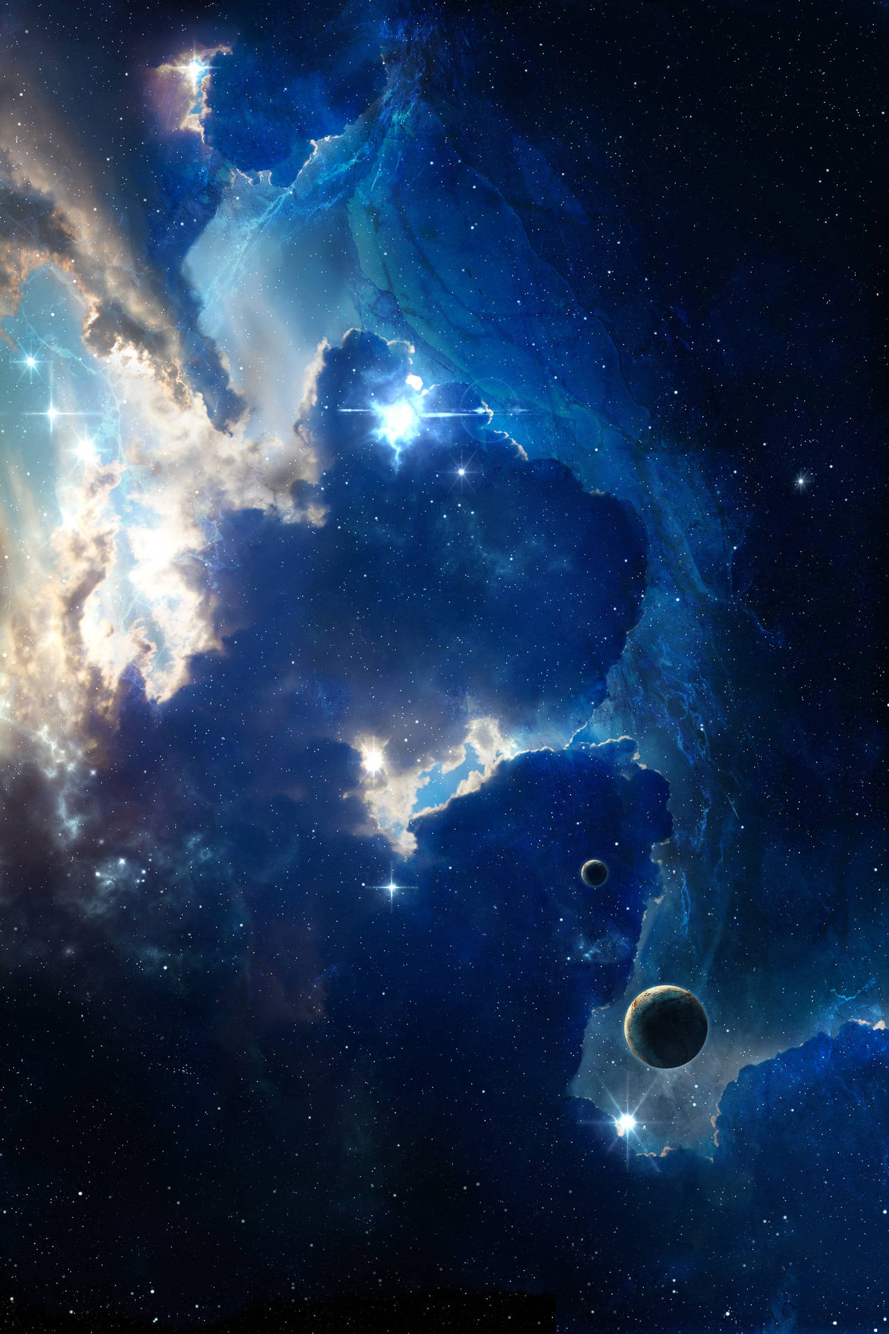 Cuerpos Celestes en el Espacio 4k para Teléfono