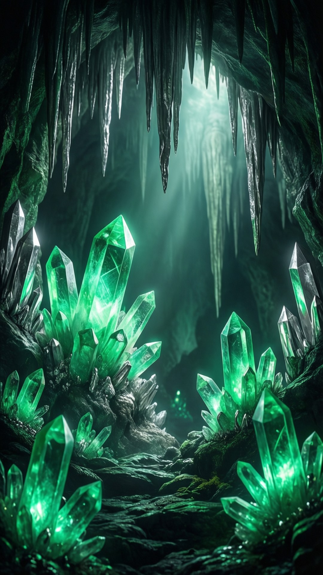 Cueva de Cristal Verde Fondos de pantalla