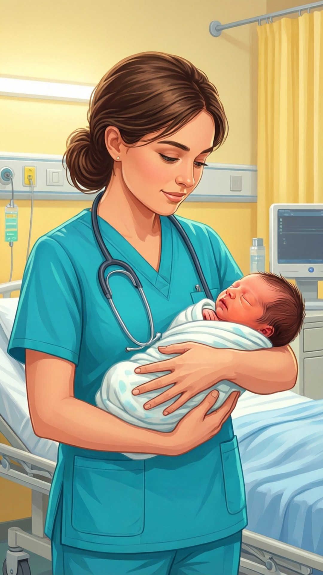 Cuidado de Enfermera Neonatal Fondos de pantalla