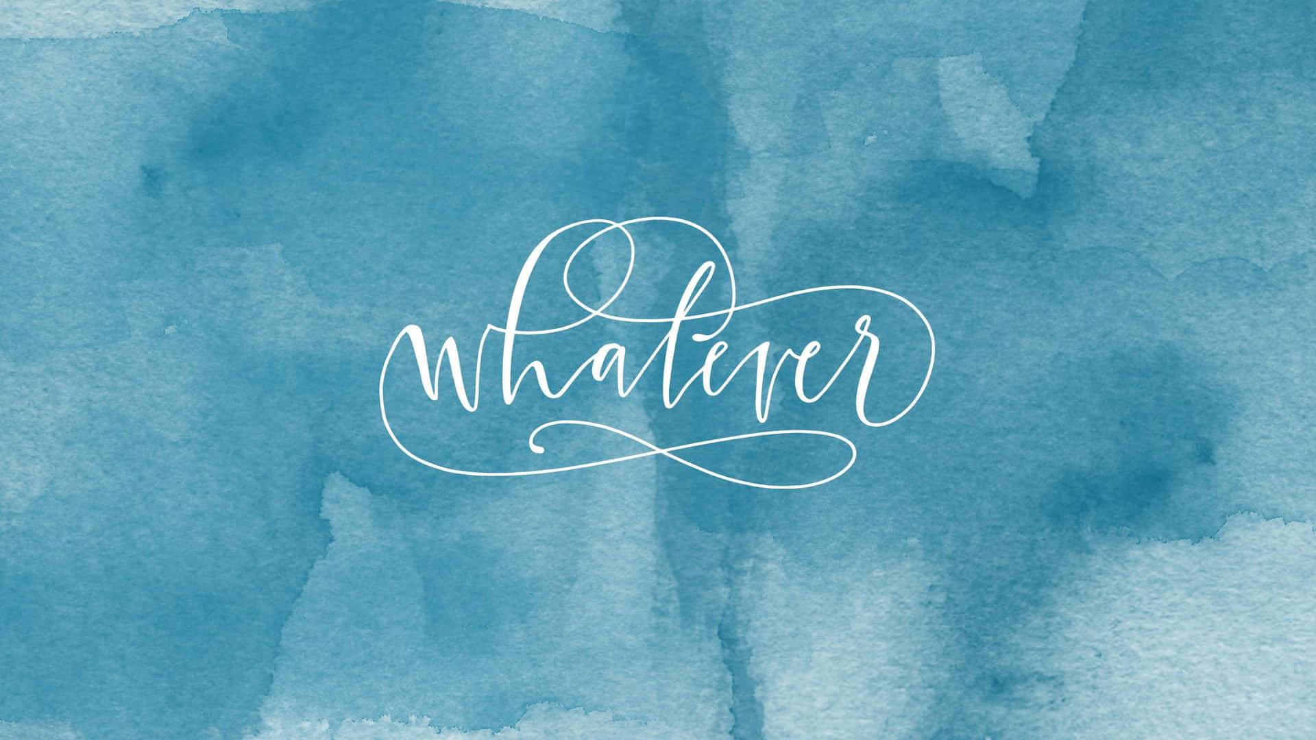 Cursiva Whatever Cyan Estética Fondos de pantalla