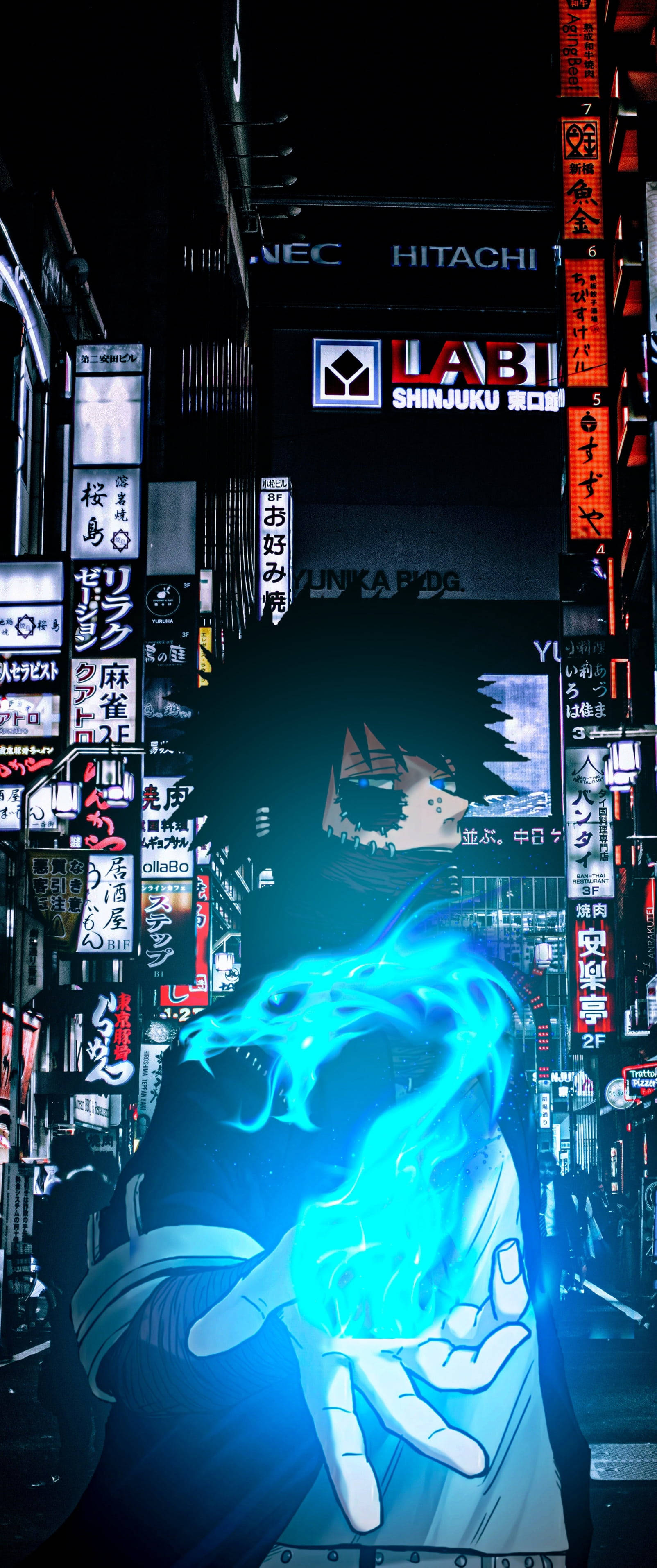 Dabi con Fuego Azul en My Hero Academia para Celular Fondos de pantalla