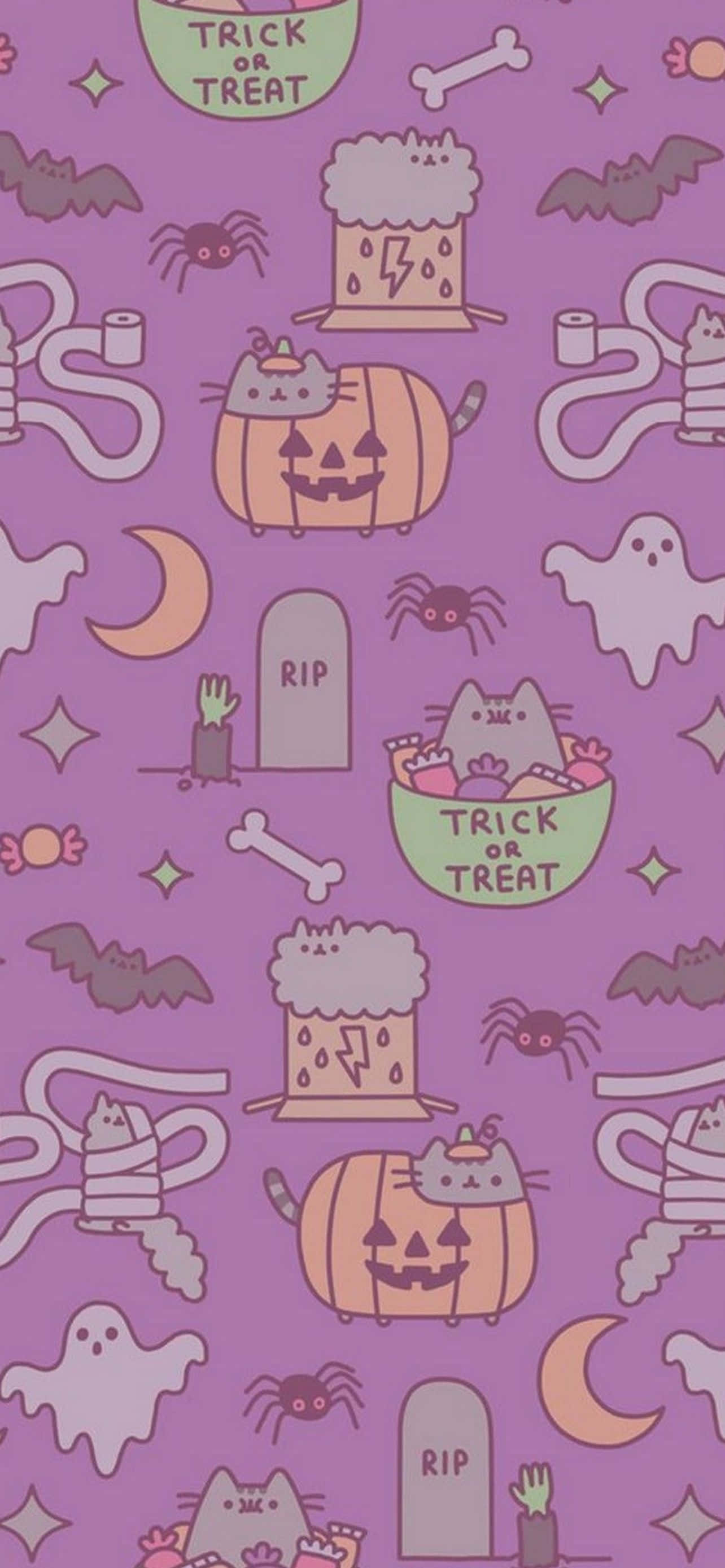¡Dale un toque espeluznante y muestra tu espíritu de Halloween con este divertido fondo para iPhone! Fondos de pantalla