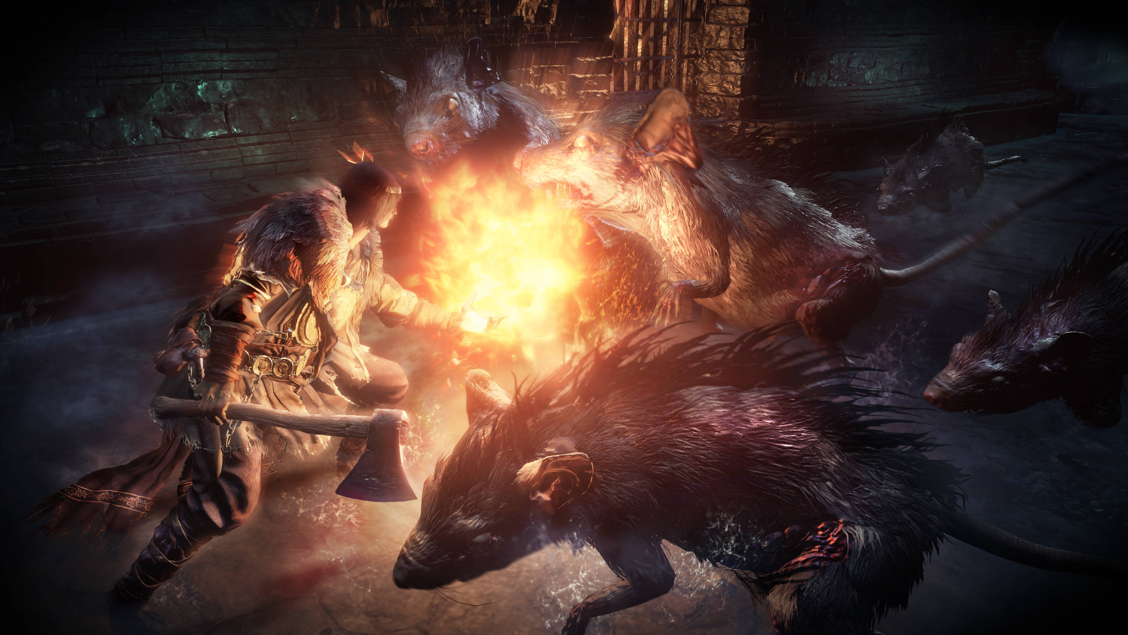 Dark Souls III Ratas Gigantes Fondos de pantalla