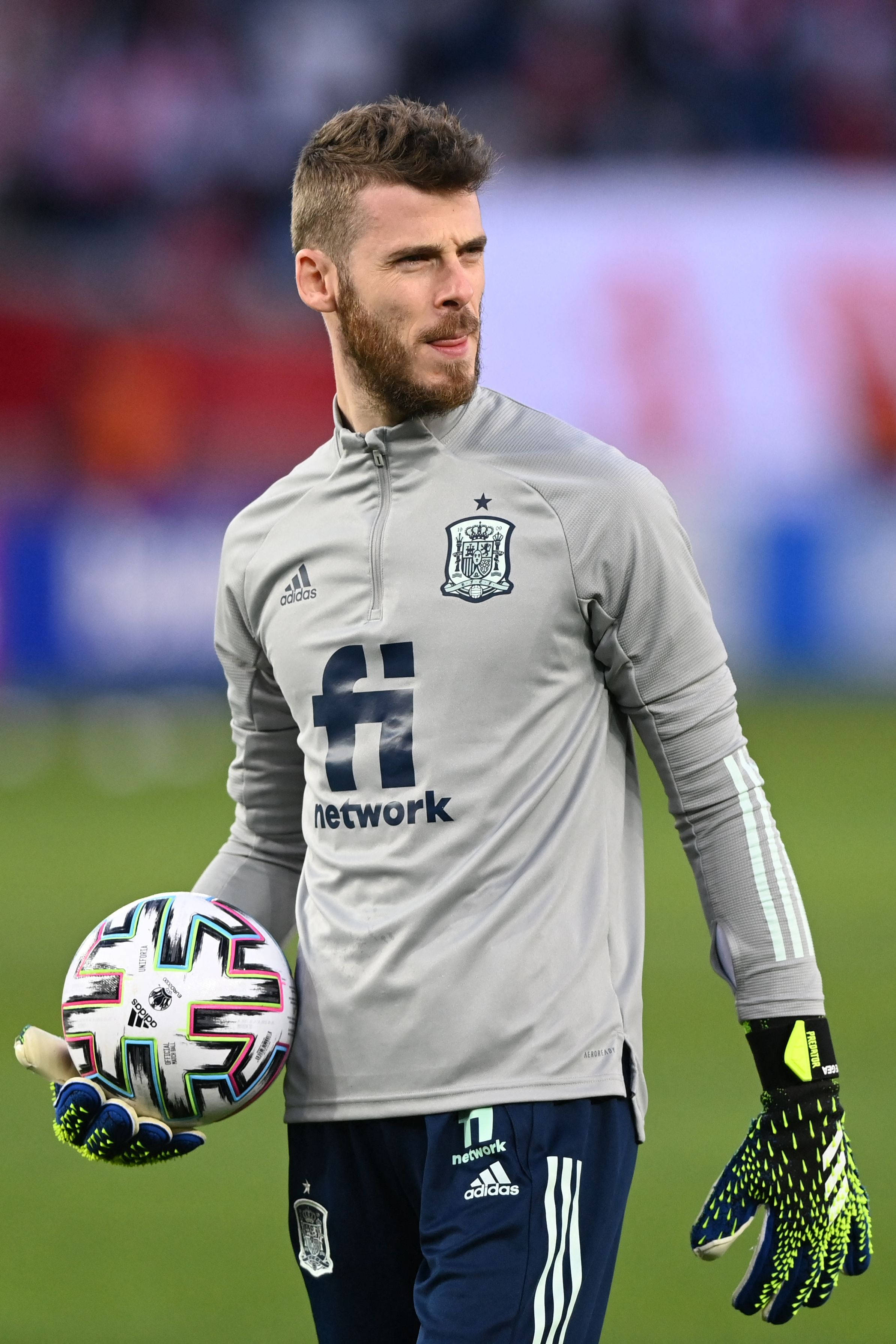 David De Gea con uniforme español gris Fondos de pantalla