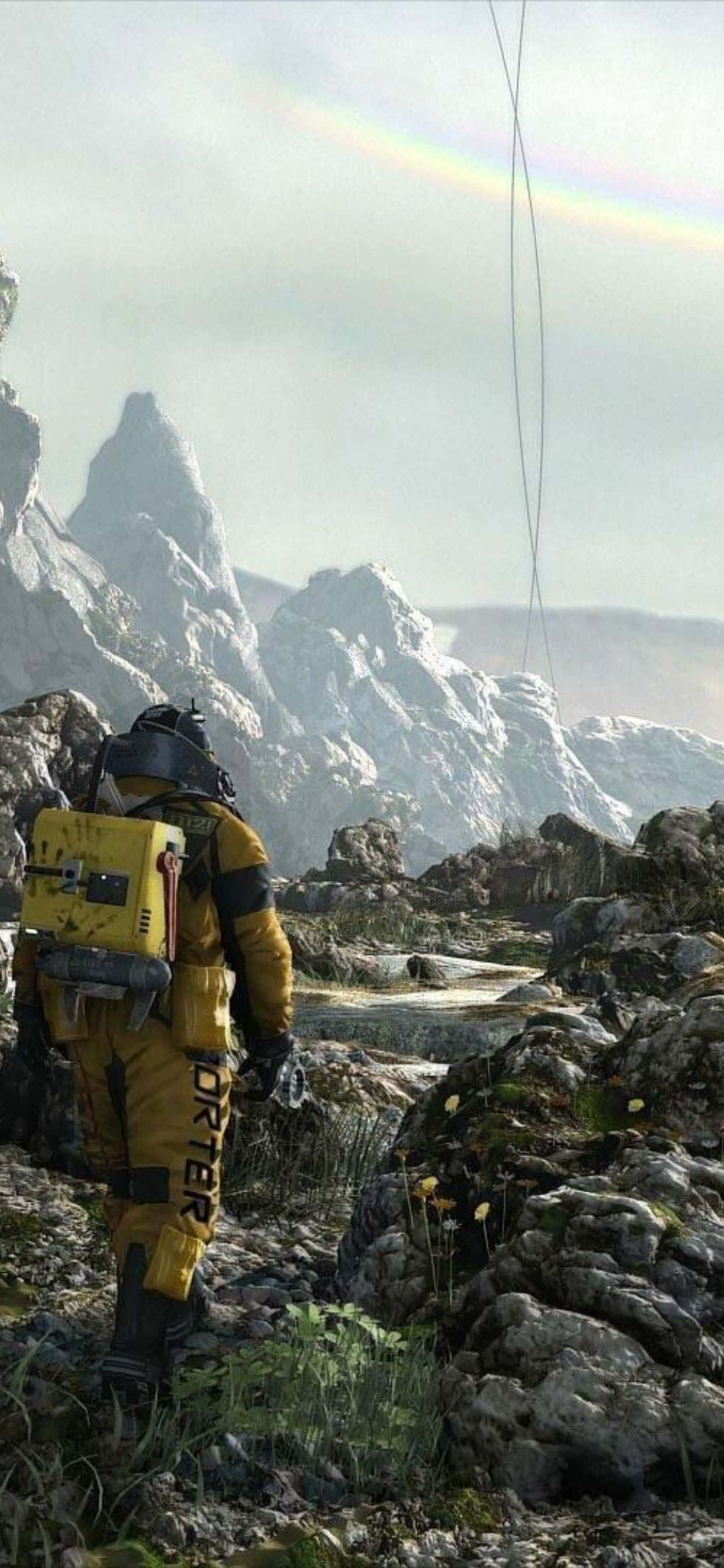 Death Stranding y el iPhone Xs Max se unen para una Aventura Épica. Fondos de pantalla