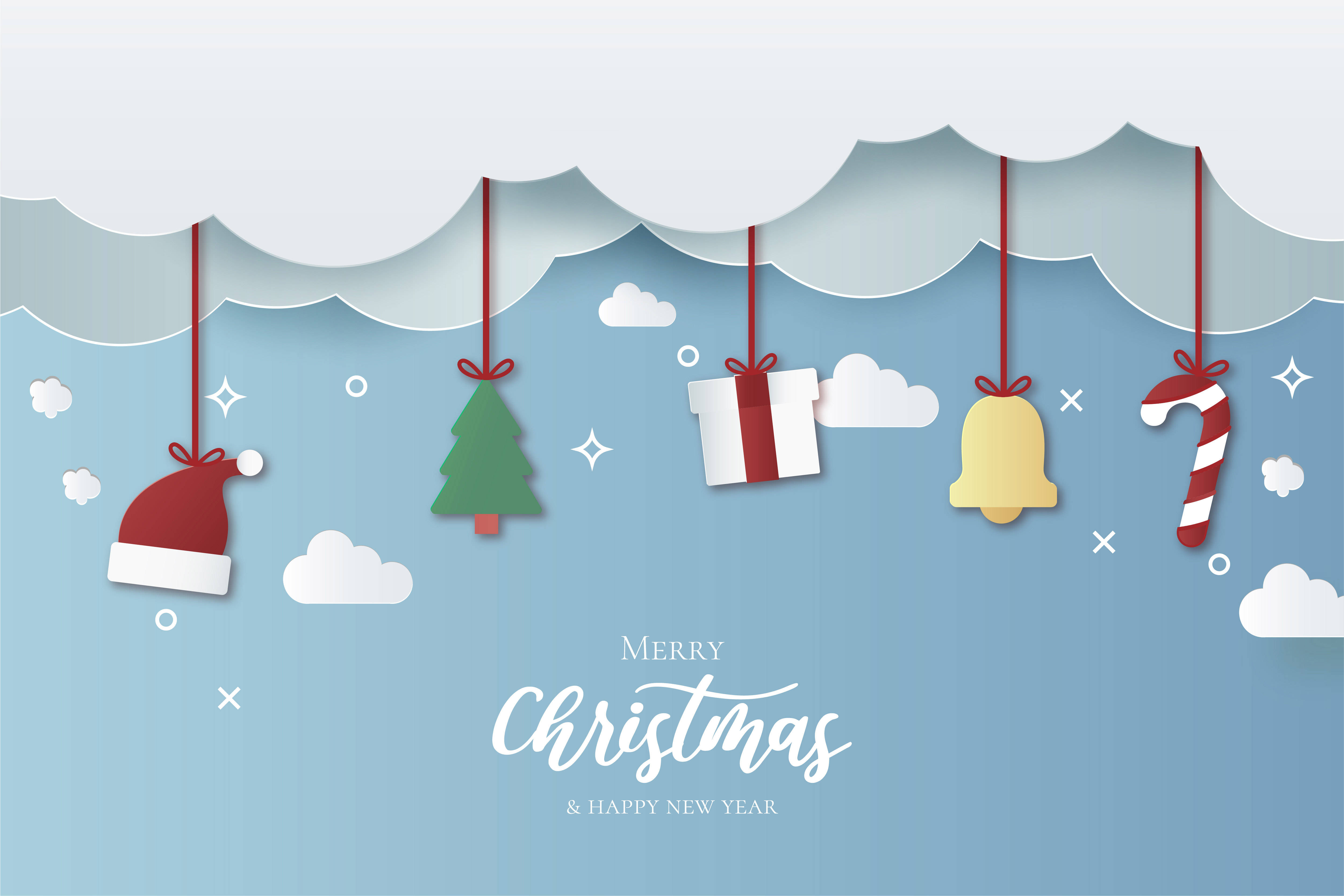 Decoraciones Colgantes de Navidad para Escritorio Fondos de pantalla